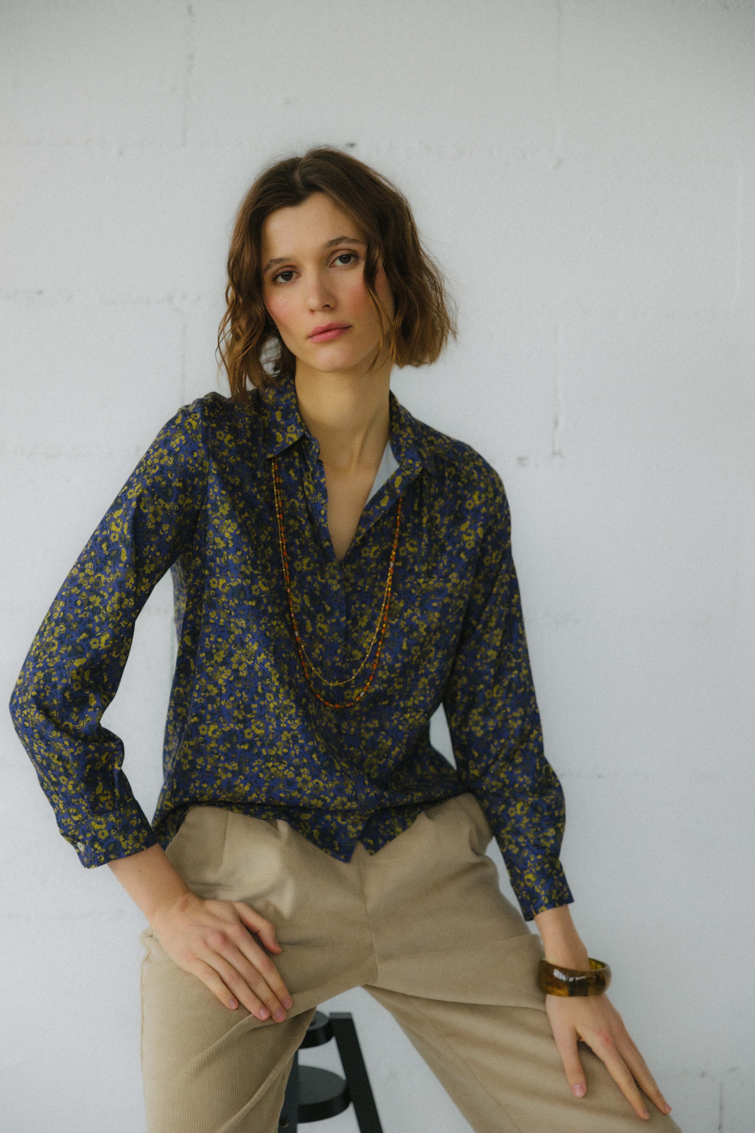 BLUSA PALMA MINI FLOWER PRINT