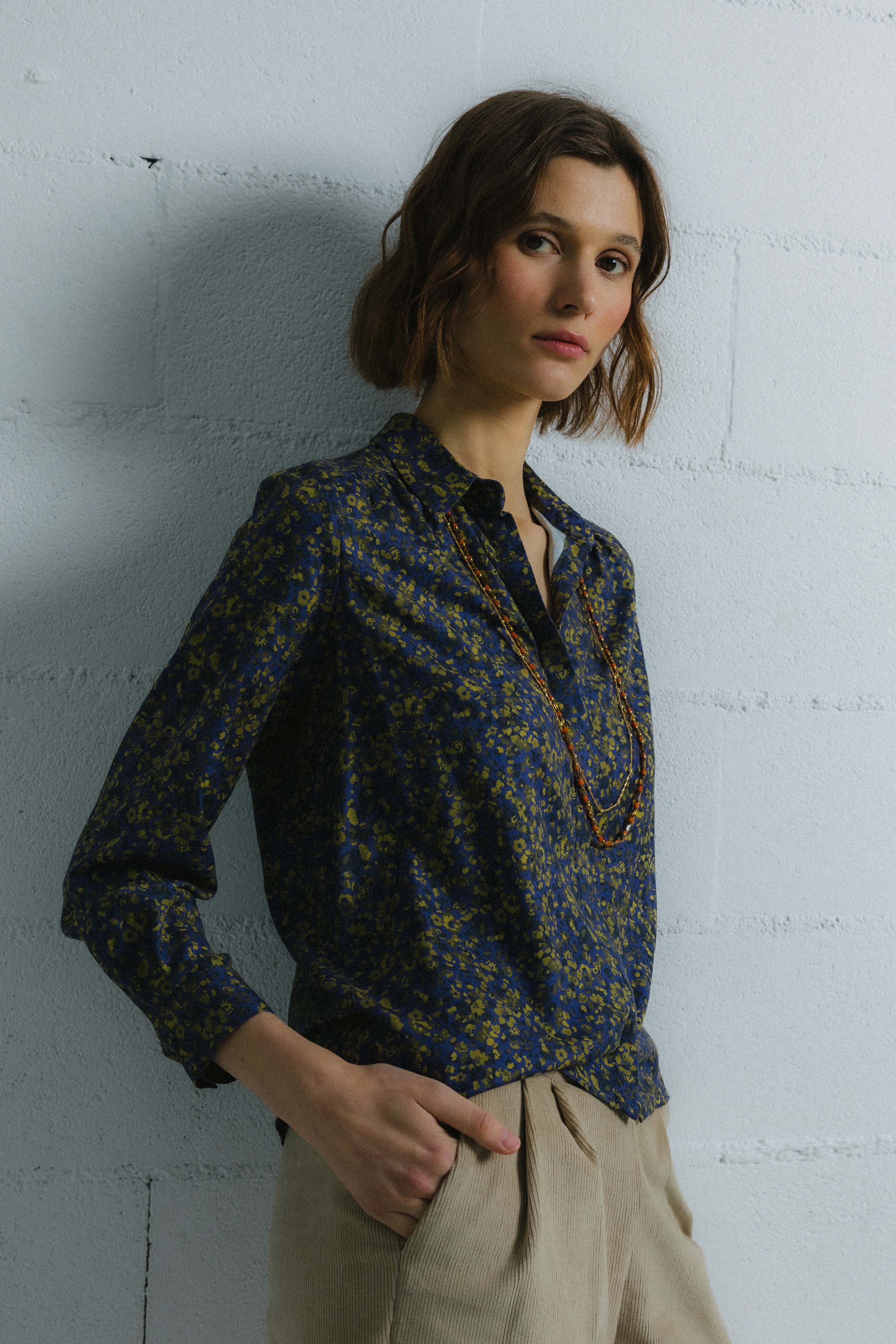 BLUSA PALMA MINI FLOWER PRINT