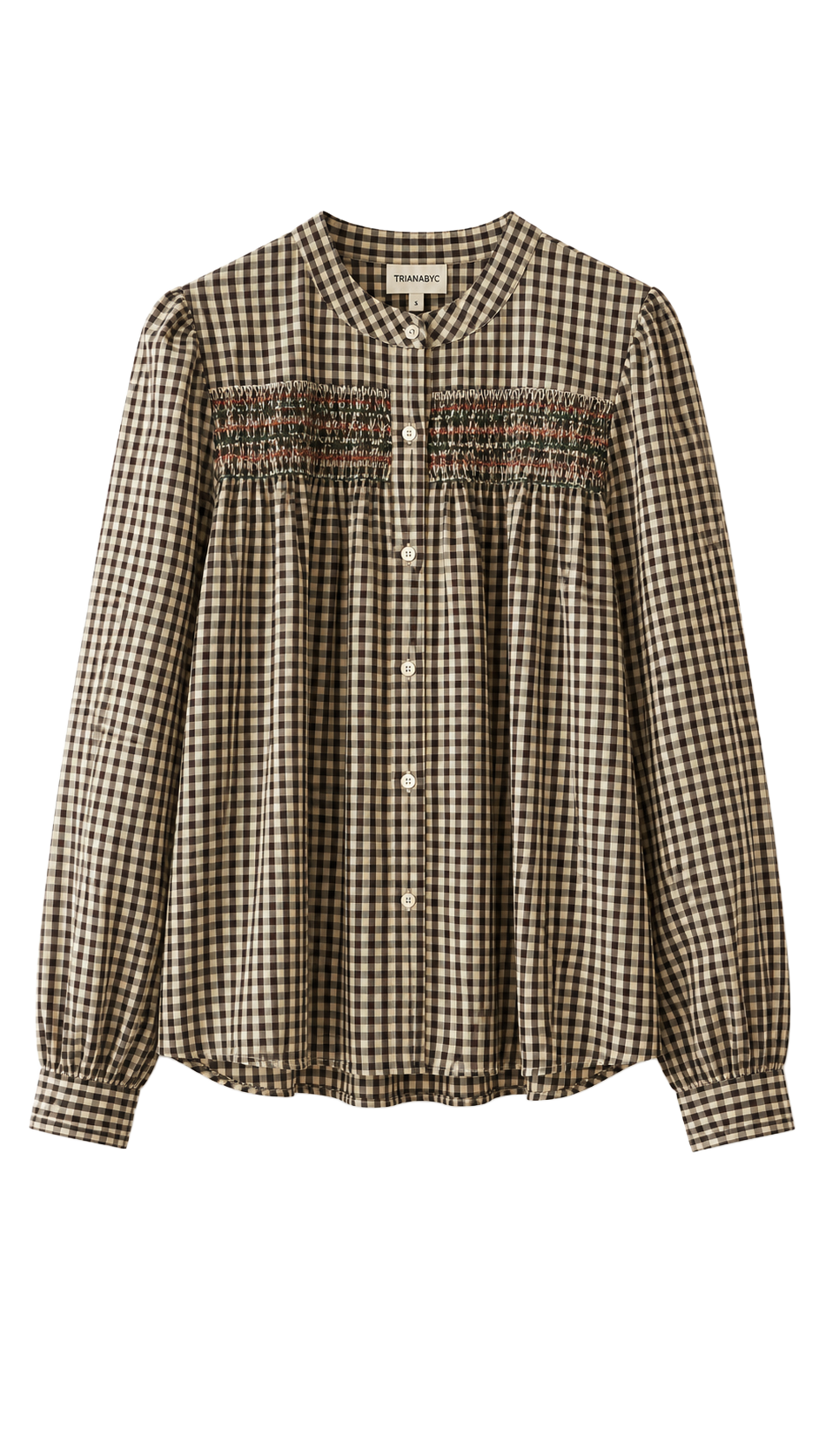 Blusa vichy bordada