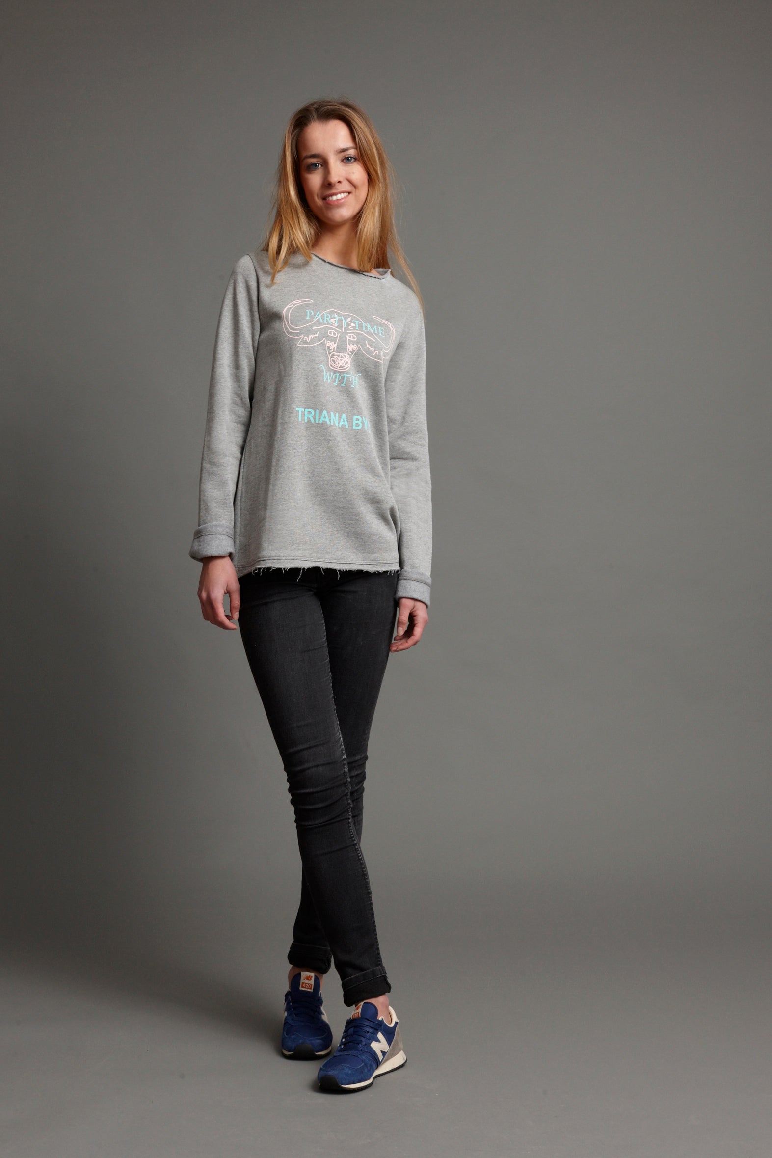 Sudadera gris PARTY TIME