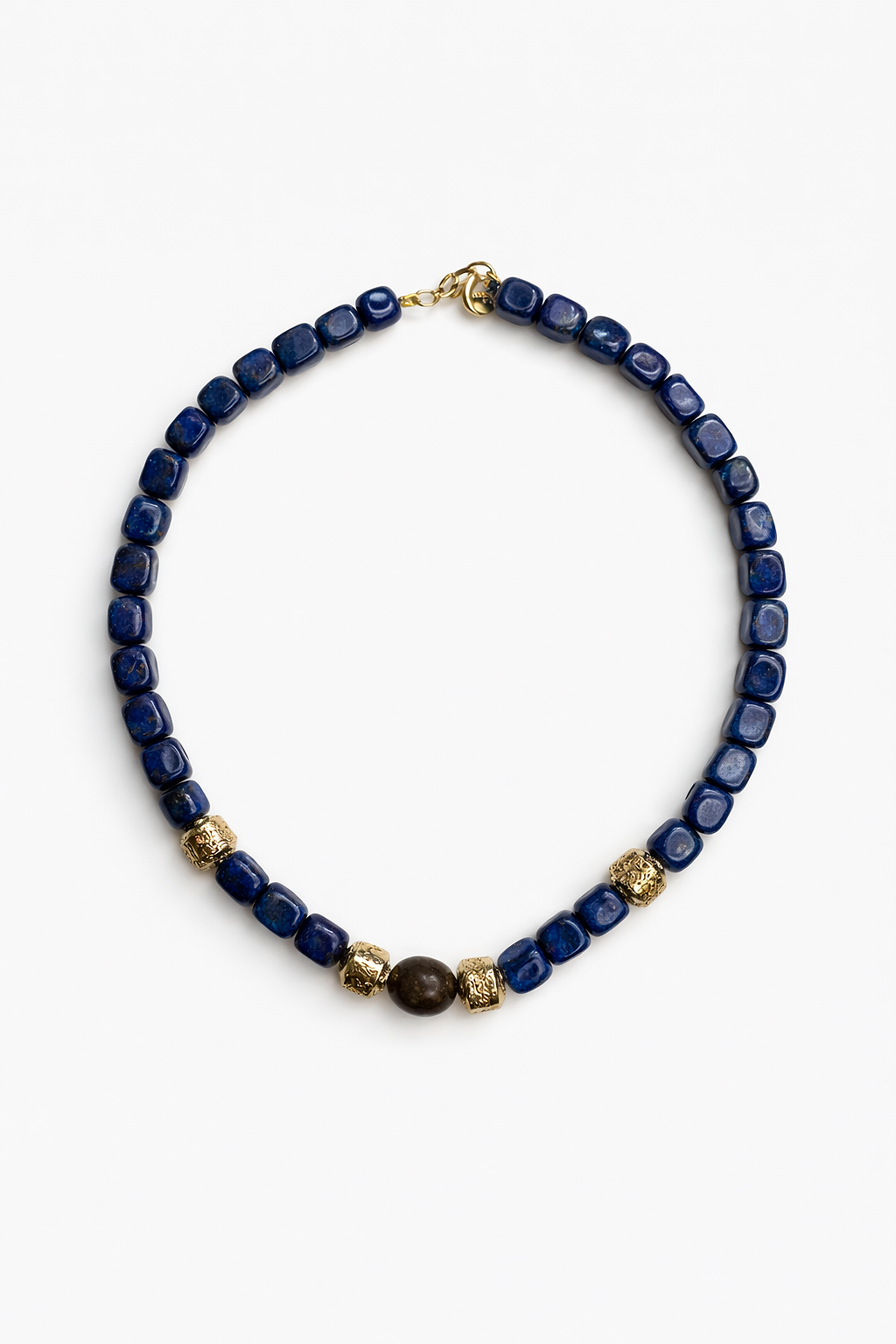 Collar almendro azul