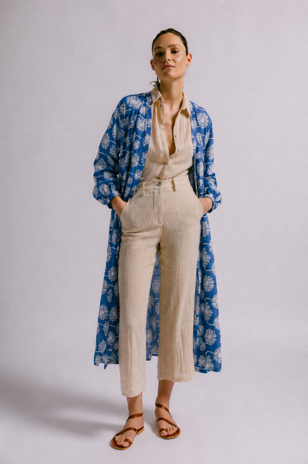 Vestido pato bordado