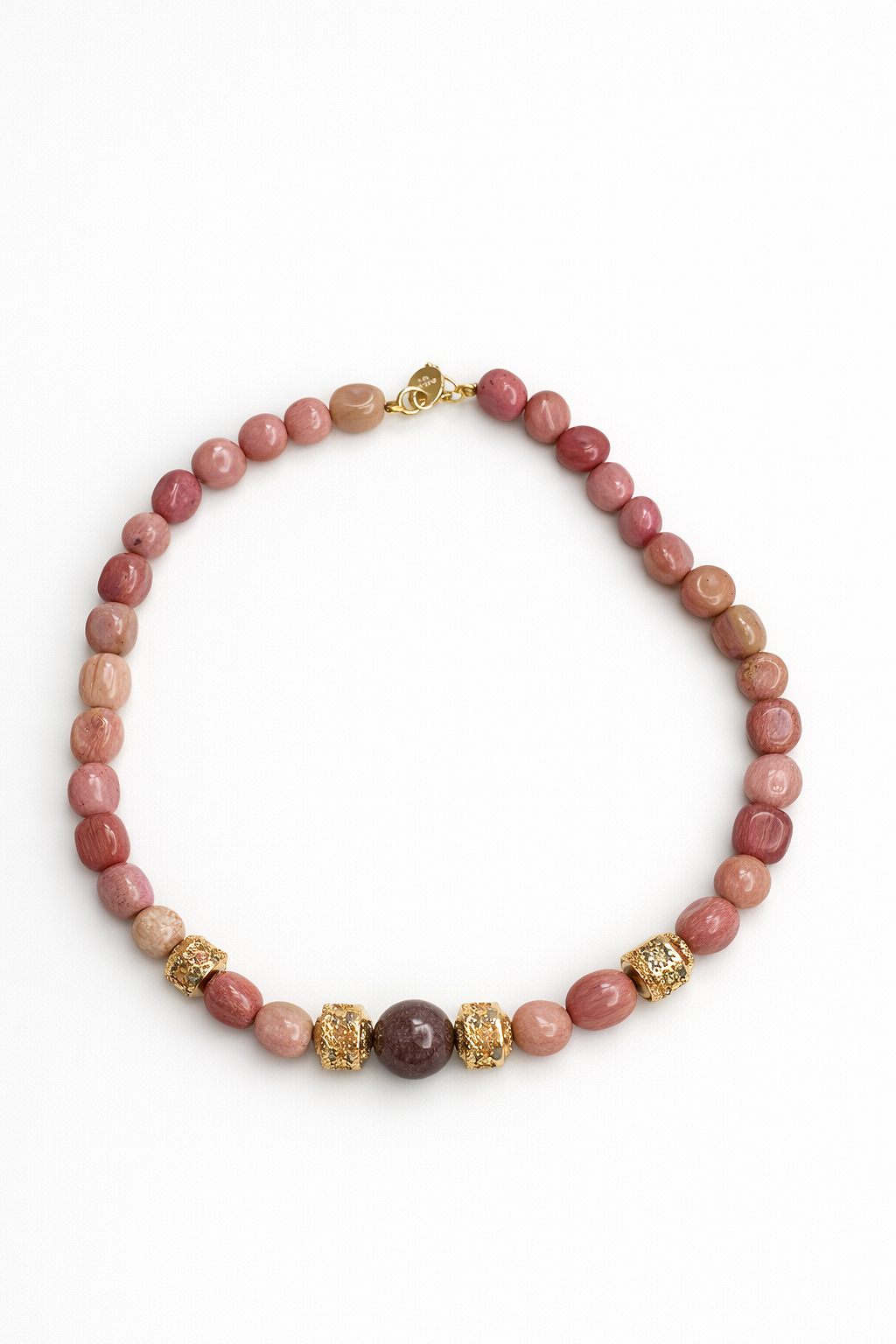 Collar almendro rosa