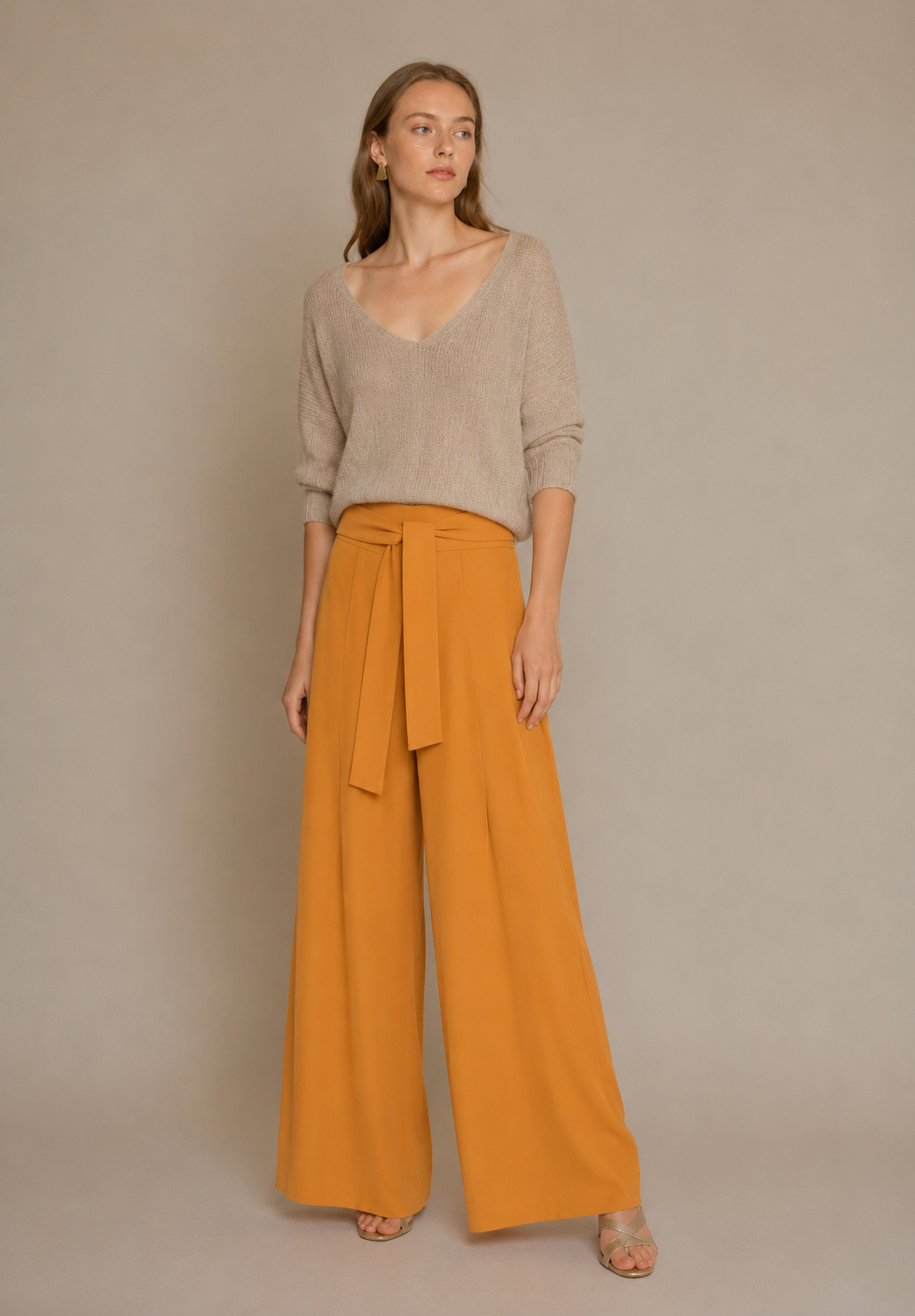 MUSTARD palazzo pants