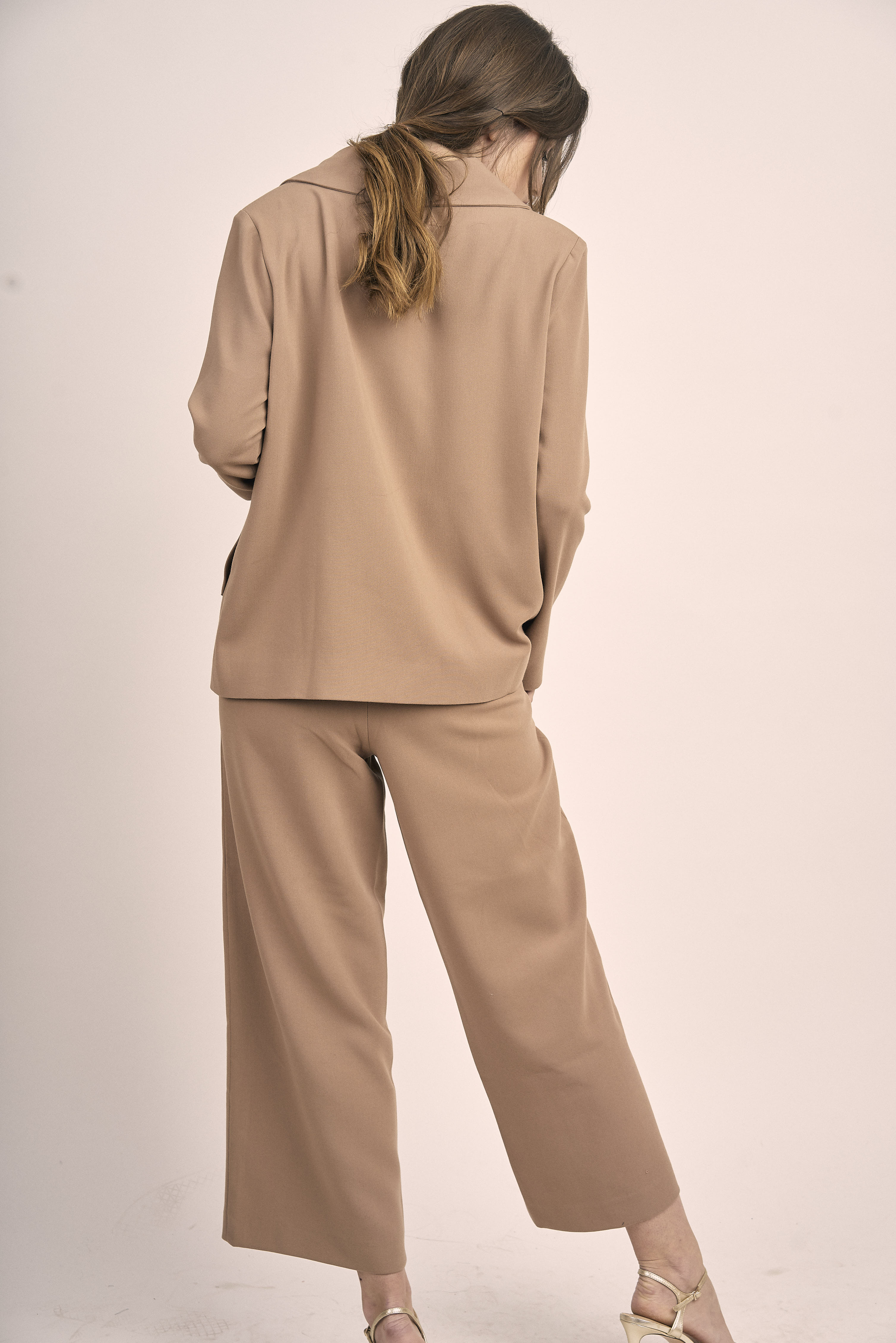 Pantalón culotte BEIGE crepe