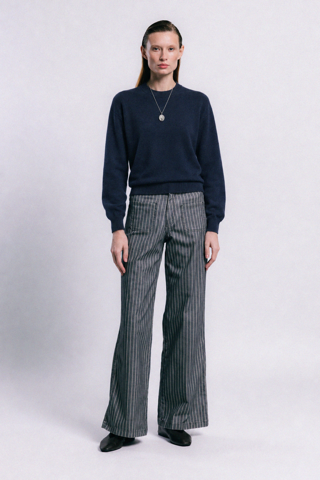 Jersey ELVAS de punto fino azul marino