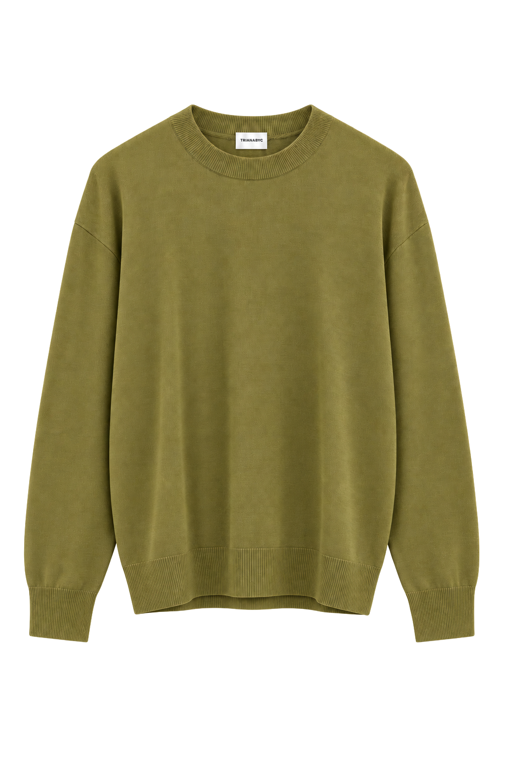 Jersey ELVAS de punto fino VERDE OLIVA