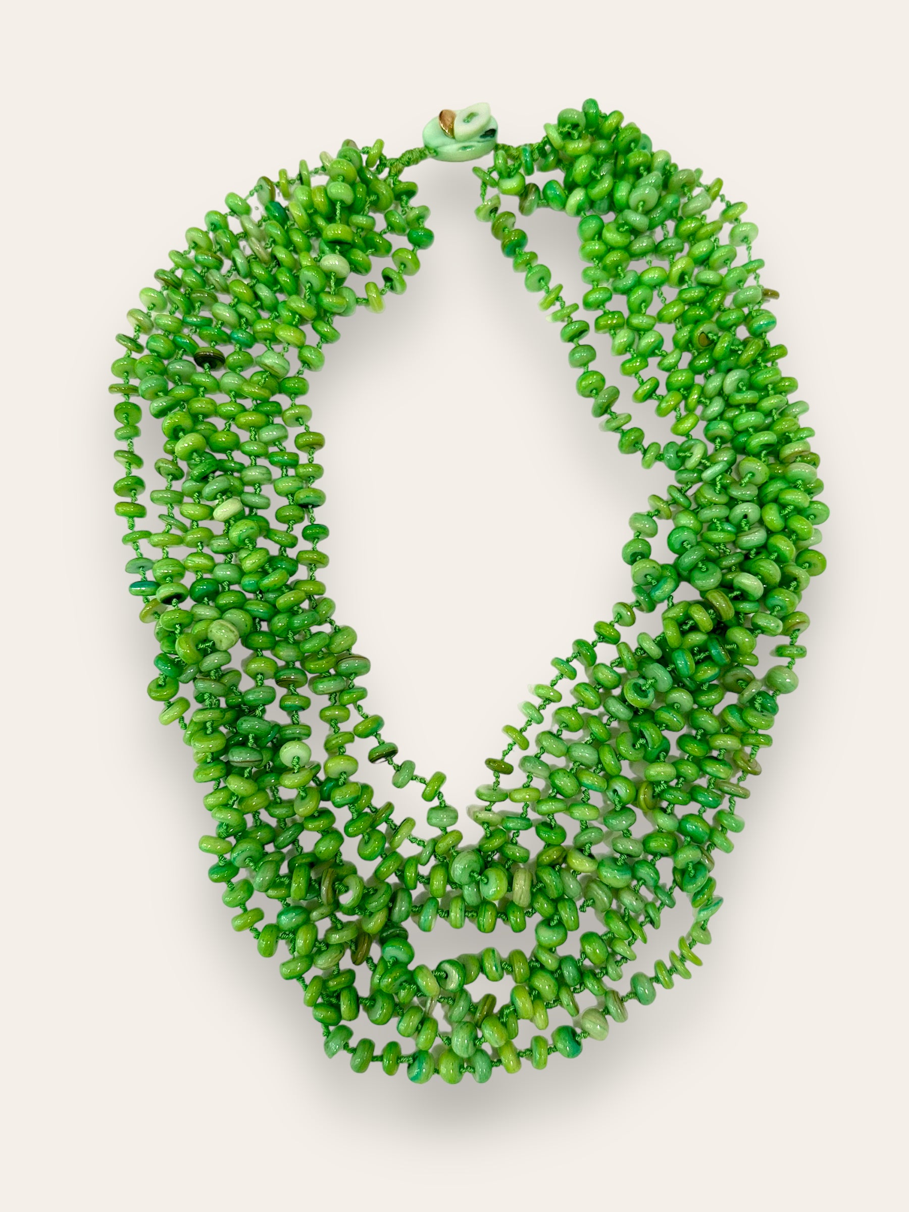 Collier nacre verte