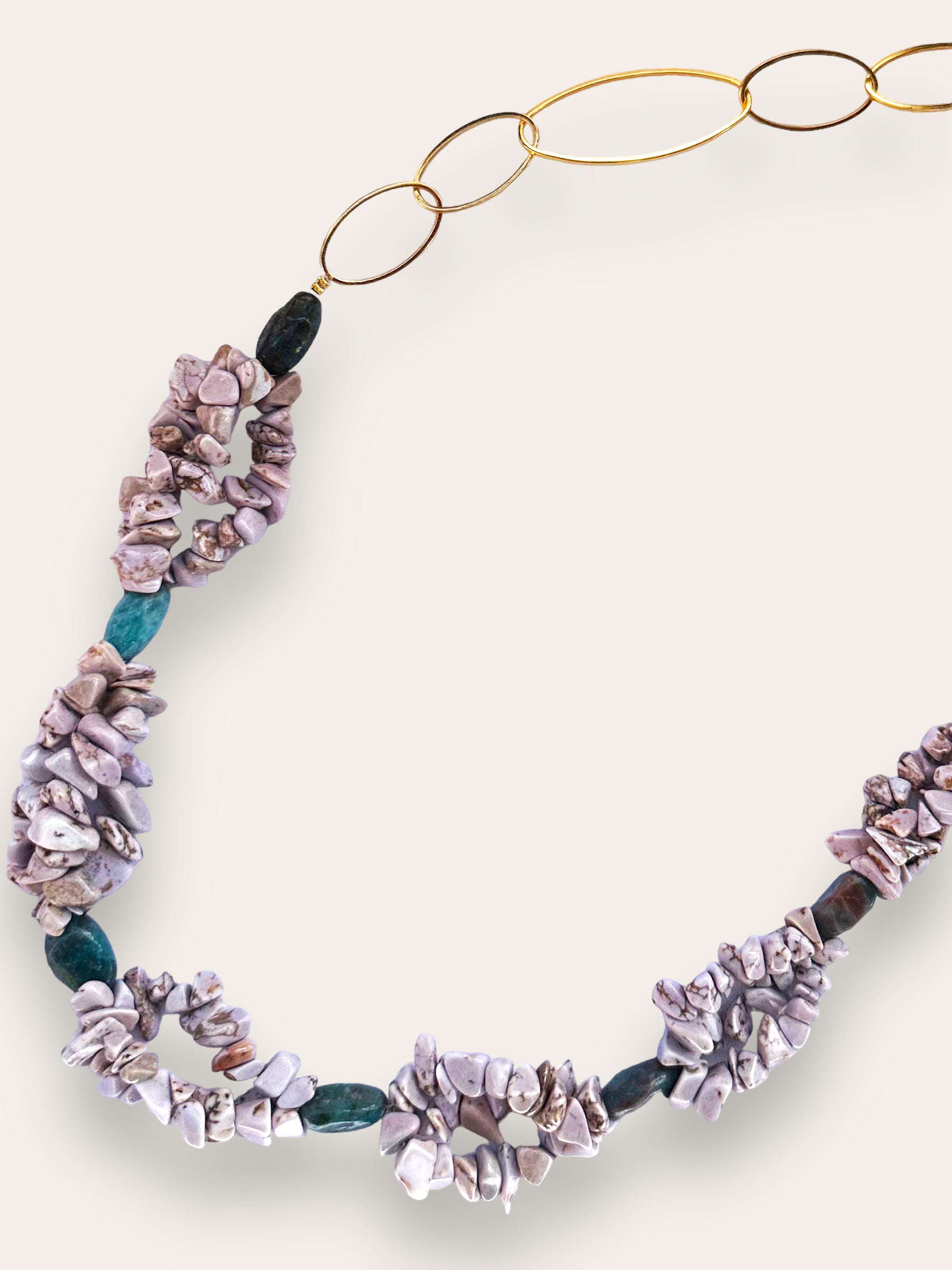 blue FAULT necklace