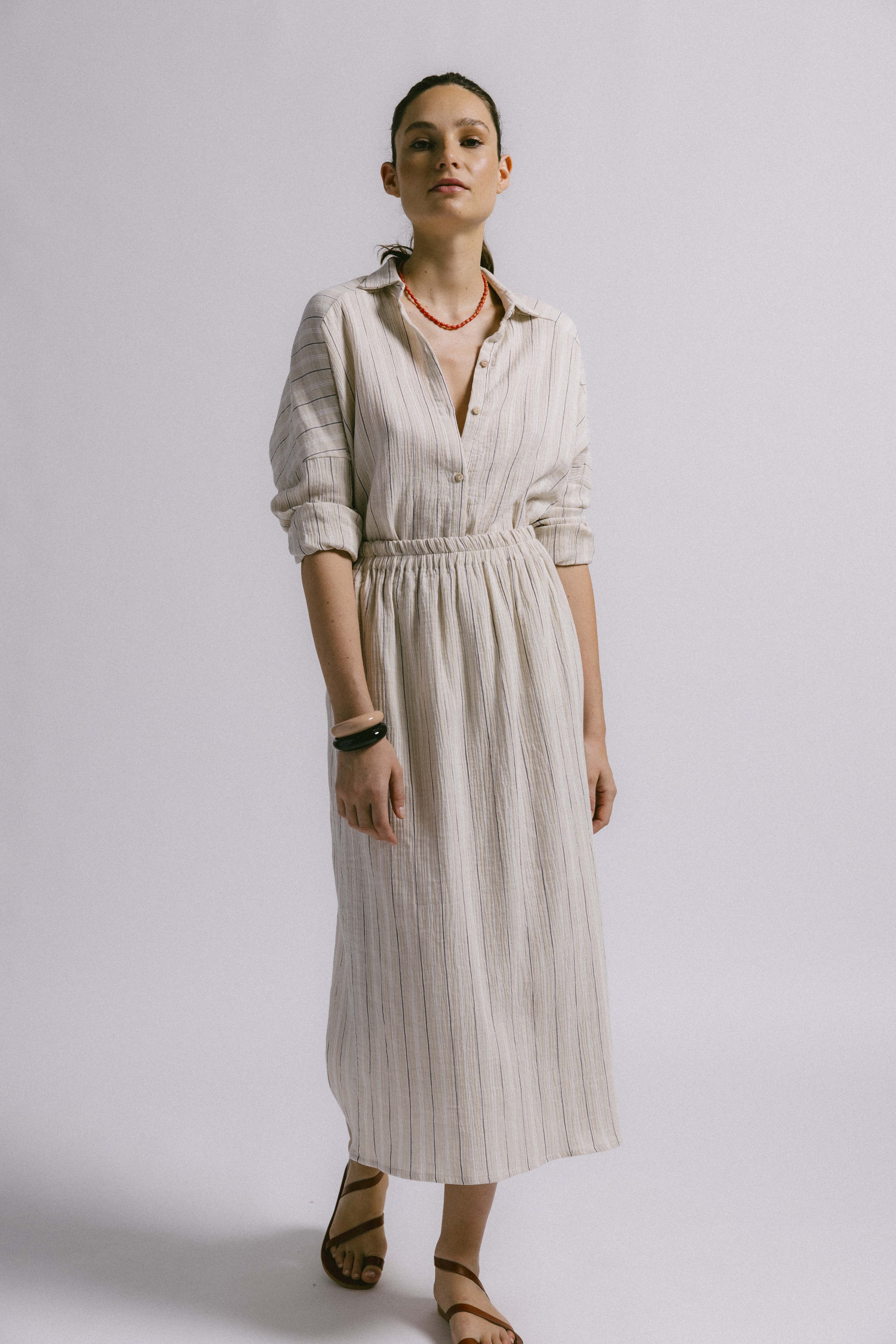 FALDA FLIN RAYA BEIGE