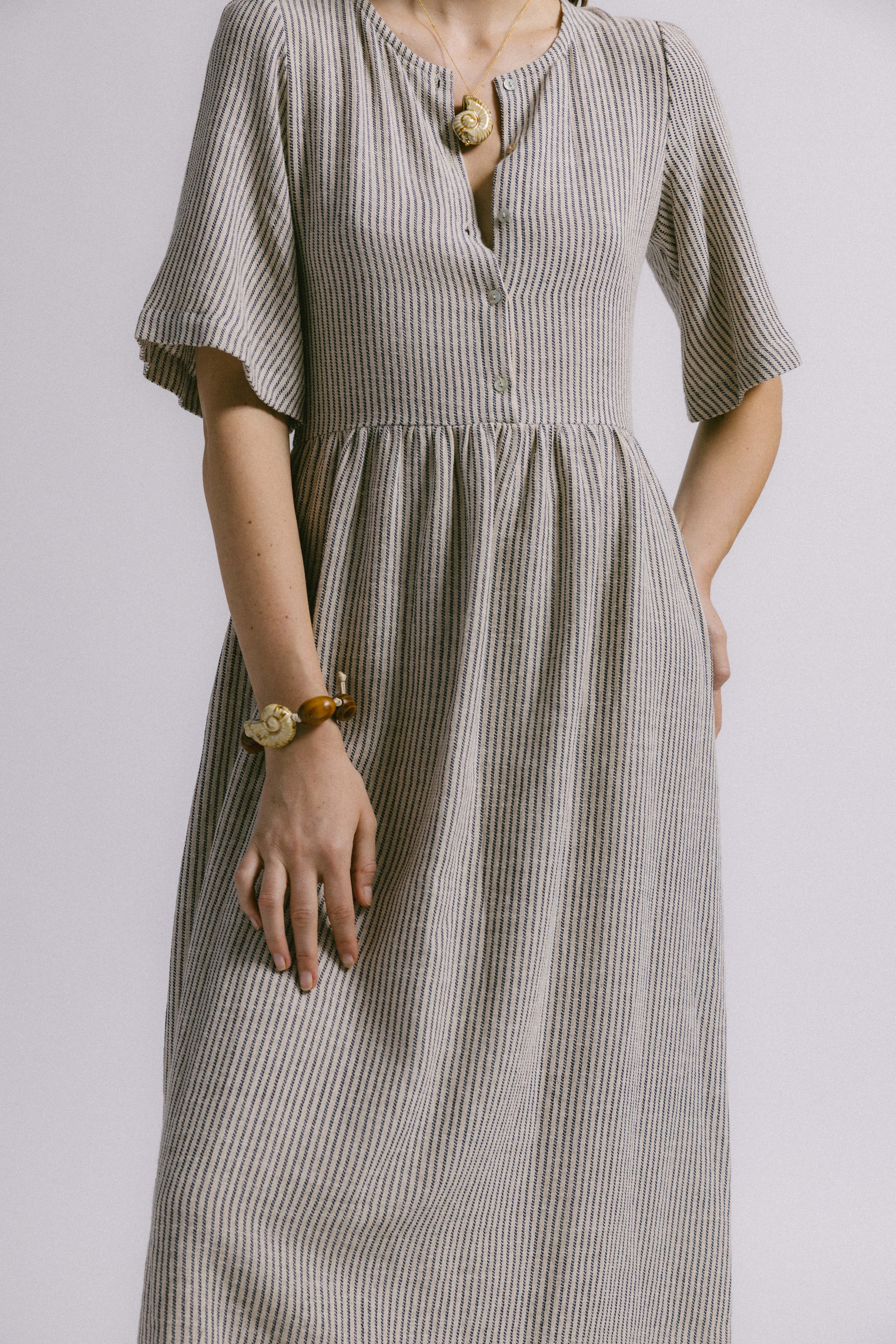 Vestido albury rustic rayas