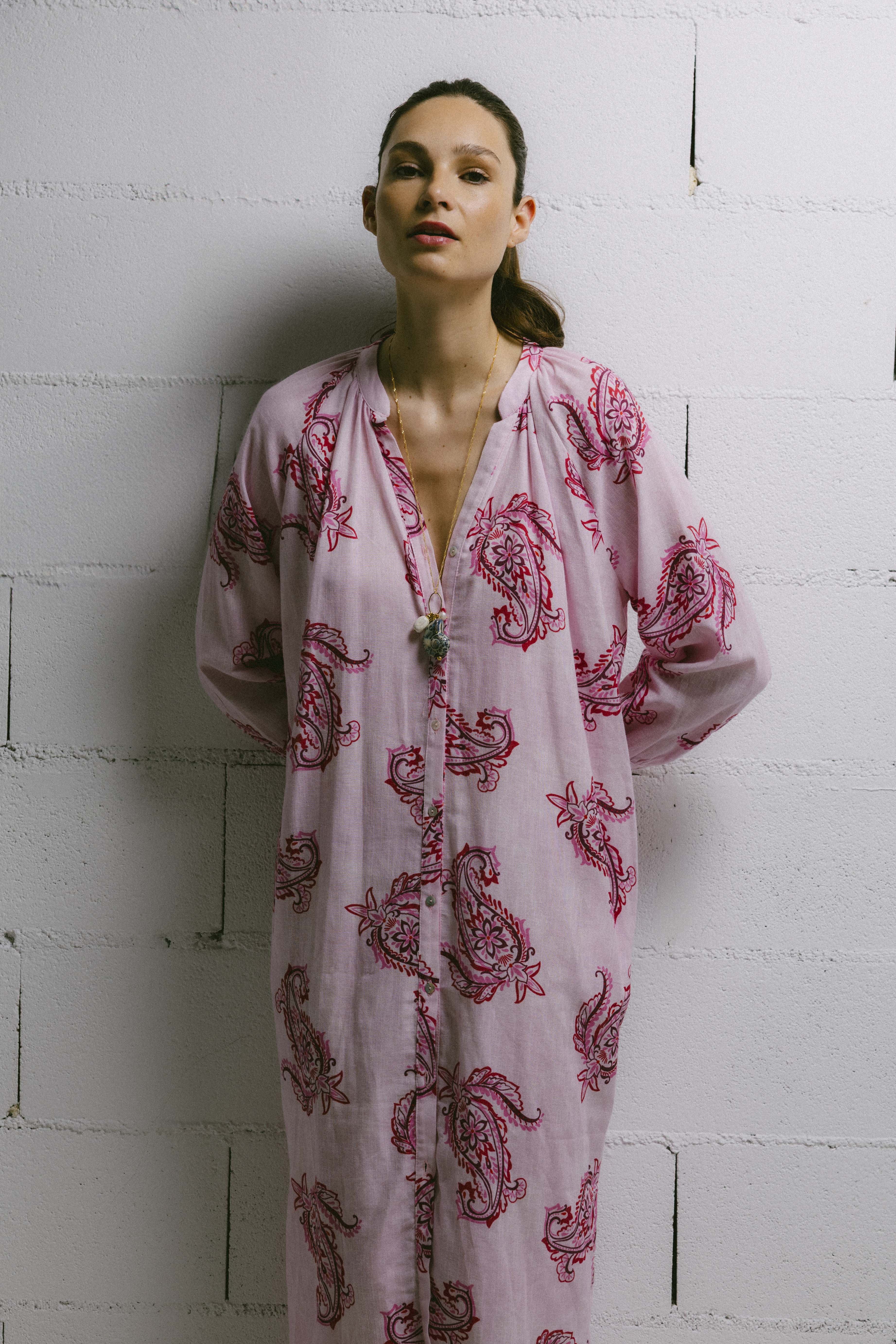 Vestido pato pasley rosa