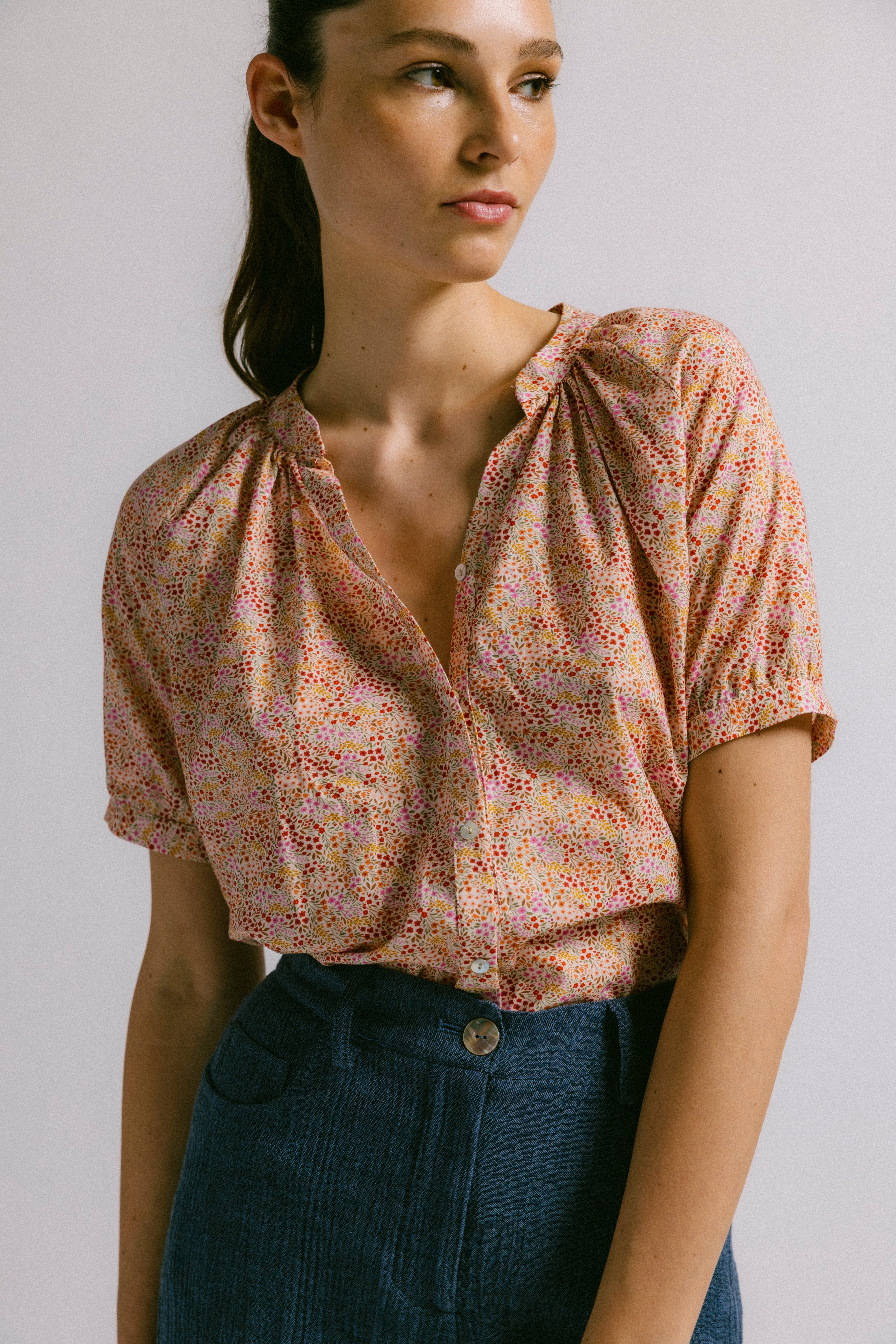 Blusa morera multicolor