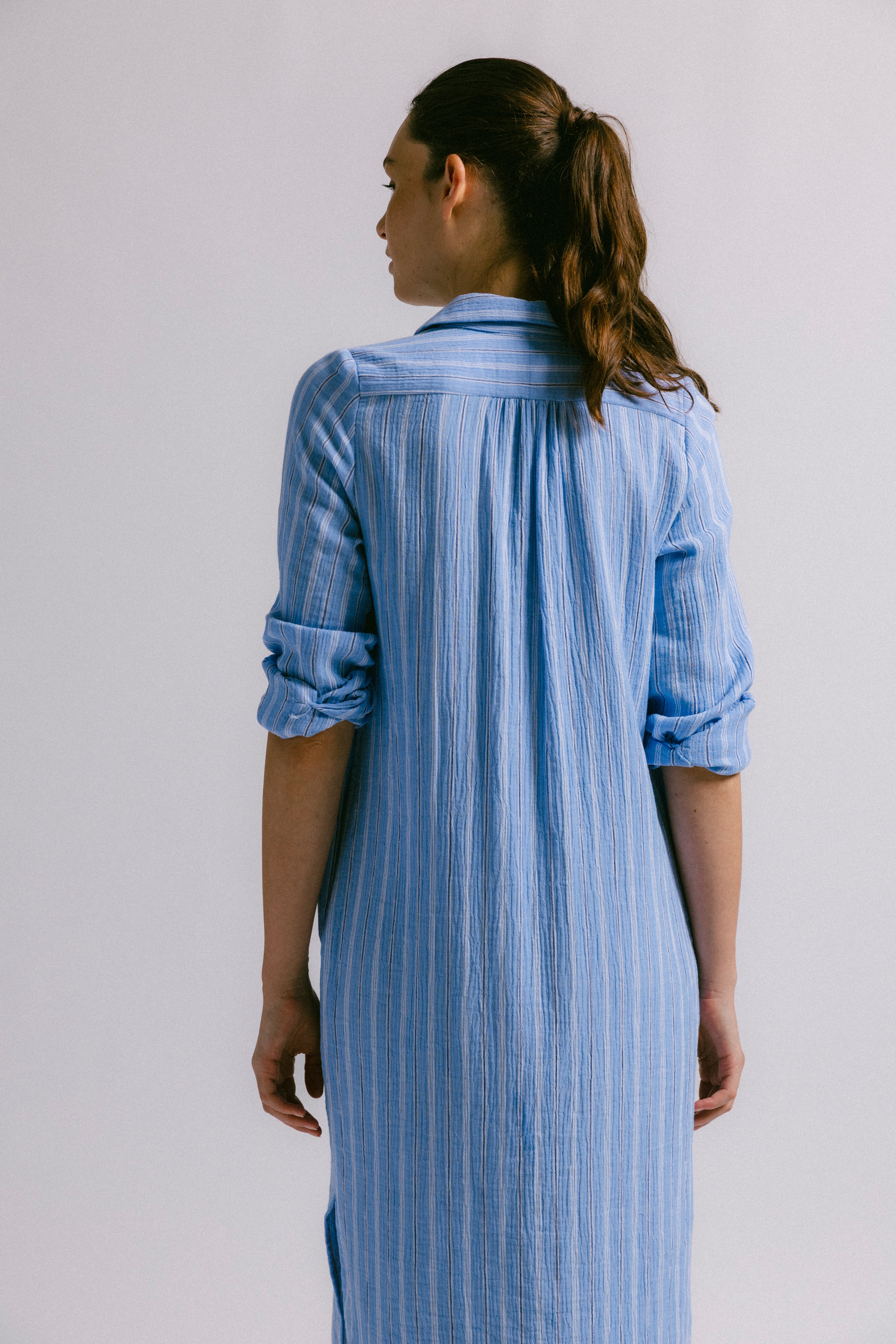 Vestido capira raya azul