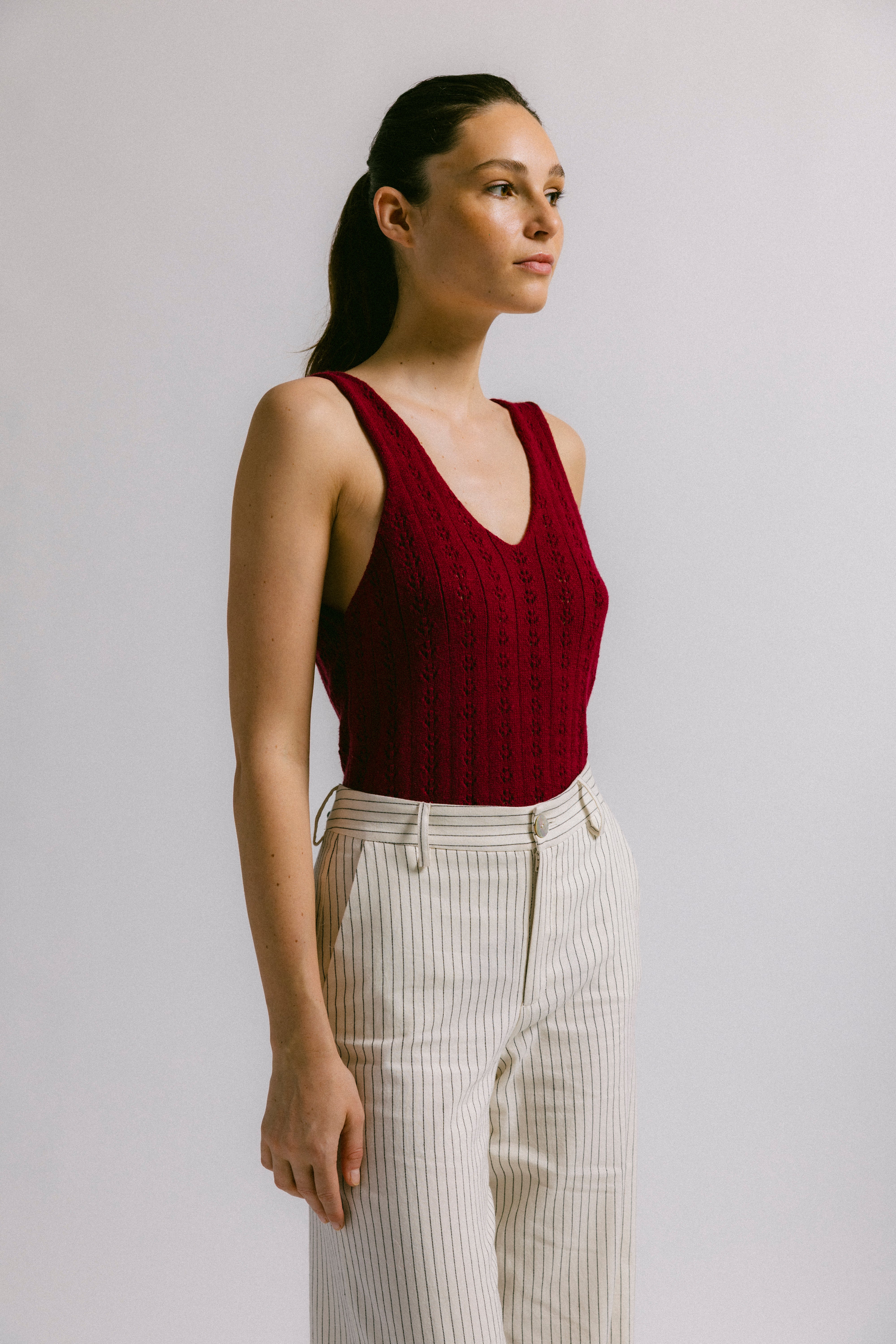 Top florencia burdeos