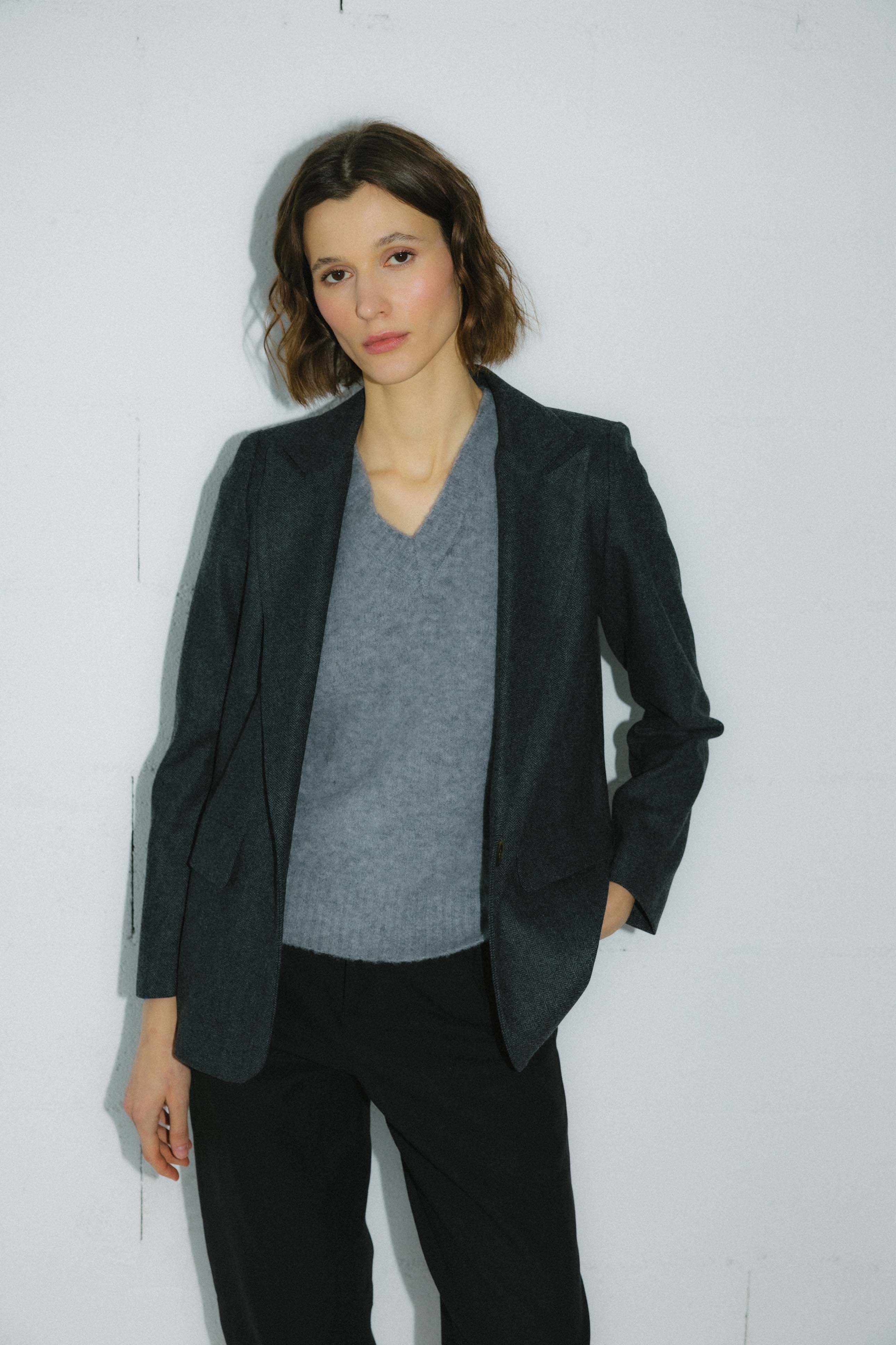 Blazer Millet lana gris