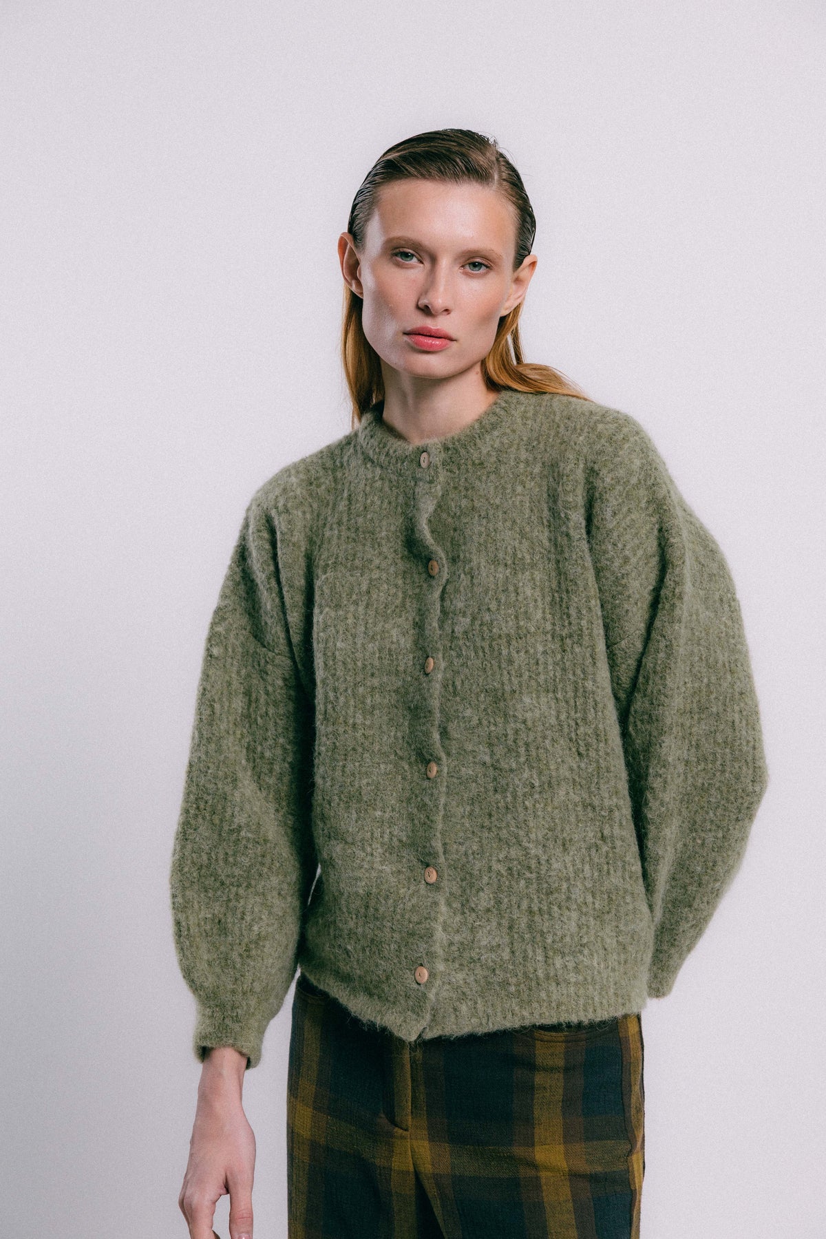 Chaqueta manteca verde
