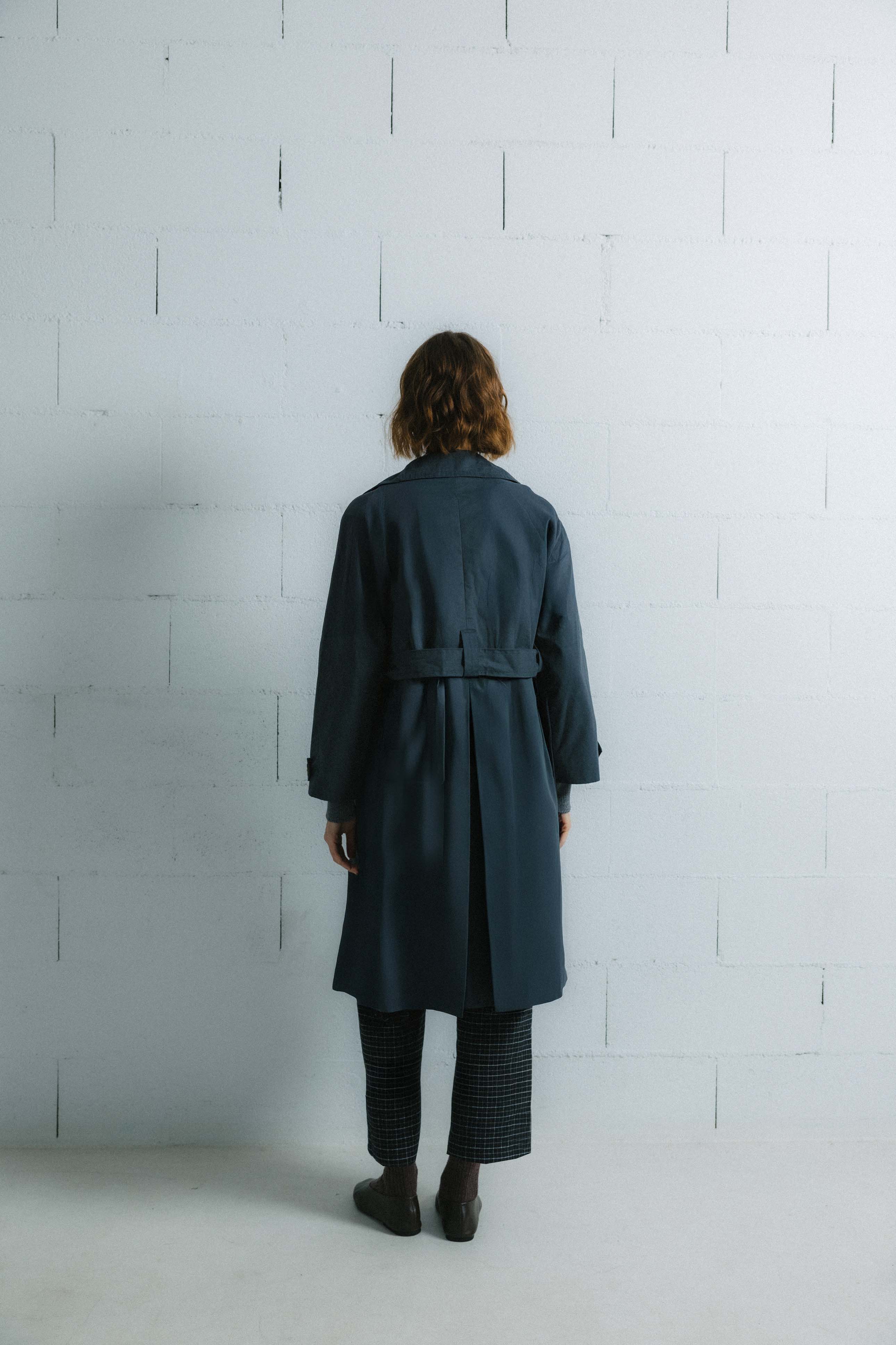 GABARDINA COP AZUL PETRÓLEO