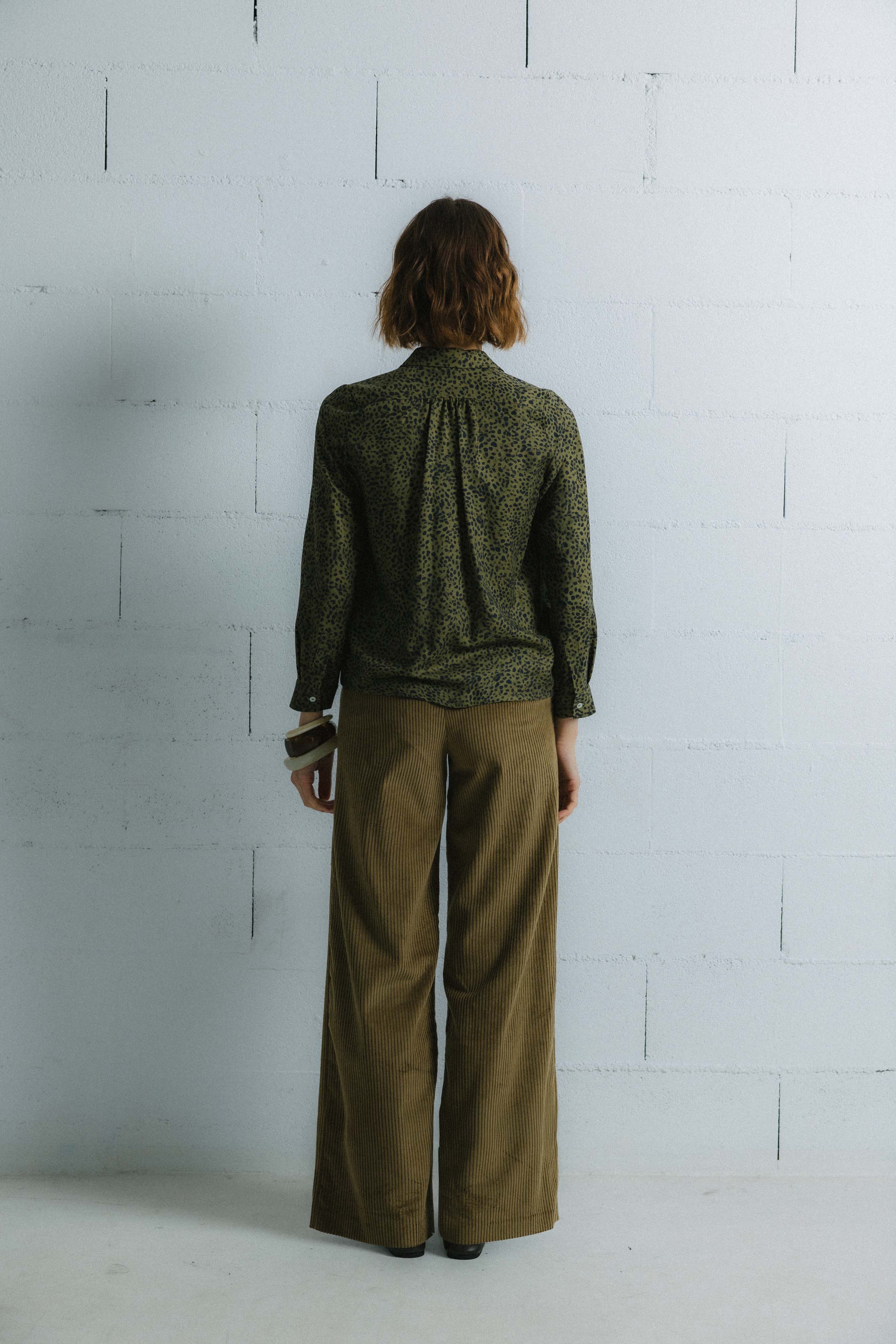 BLUSA PALMA ANIMAL VERDE