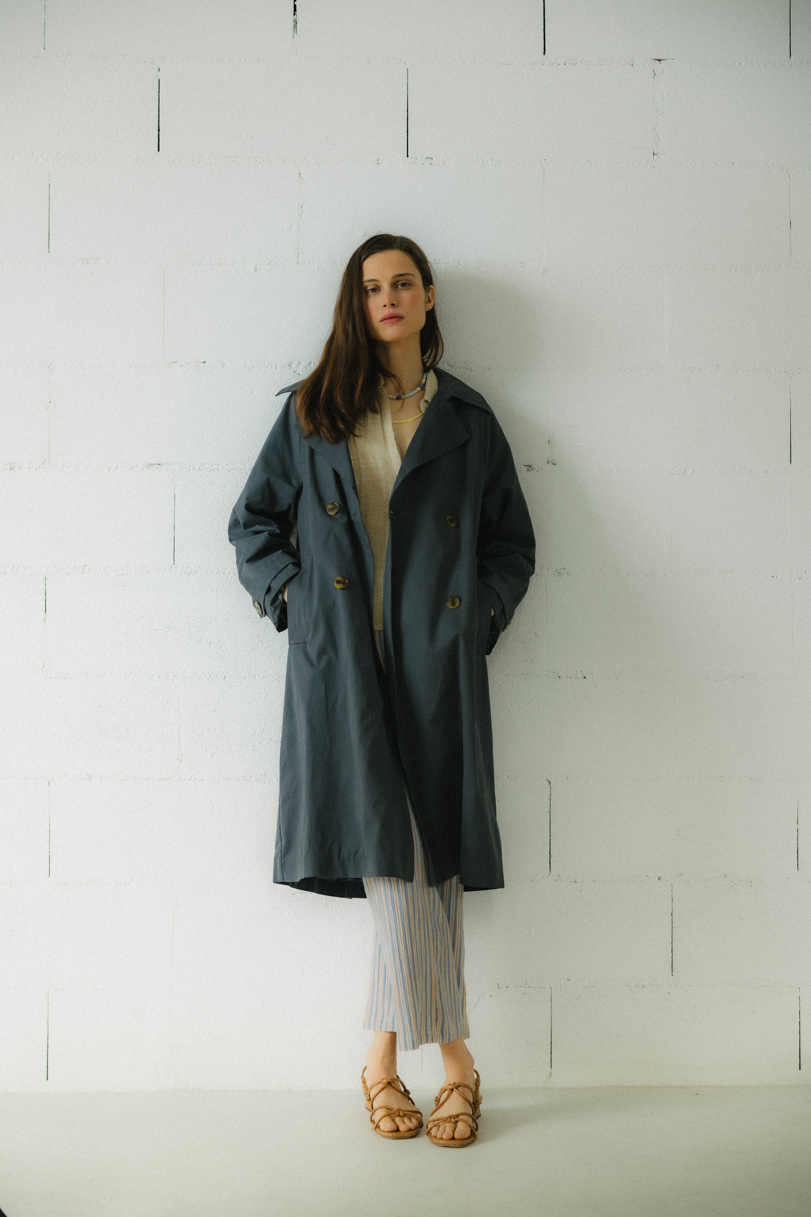 GABARDINA COP AZUL PETRÓLEO