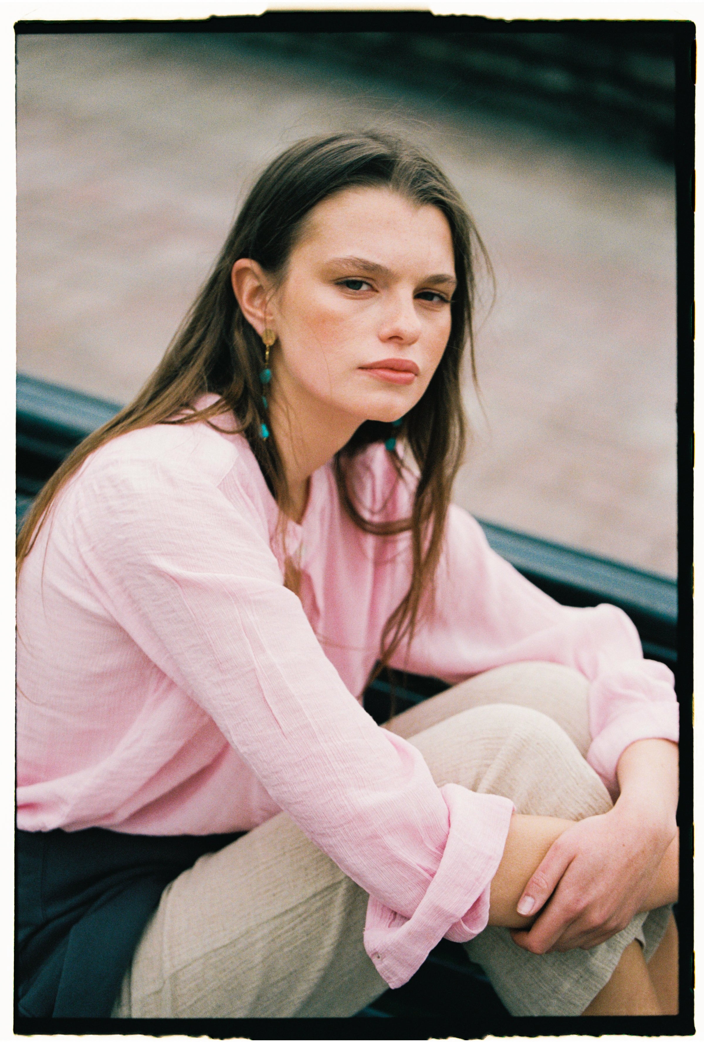 Blusa melbourne crinkle rosa