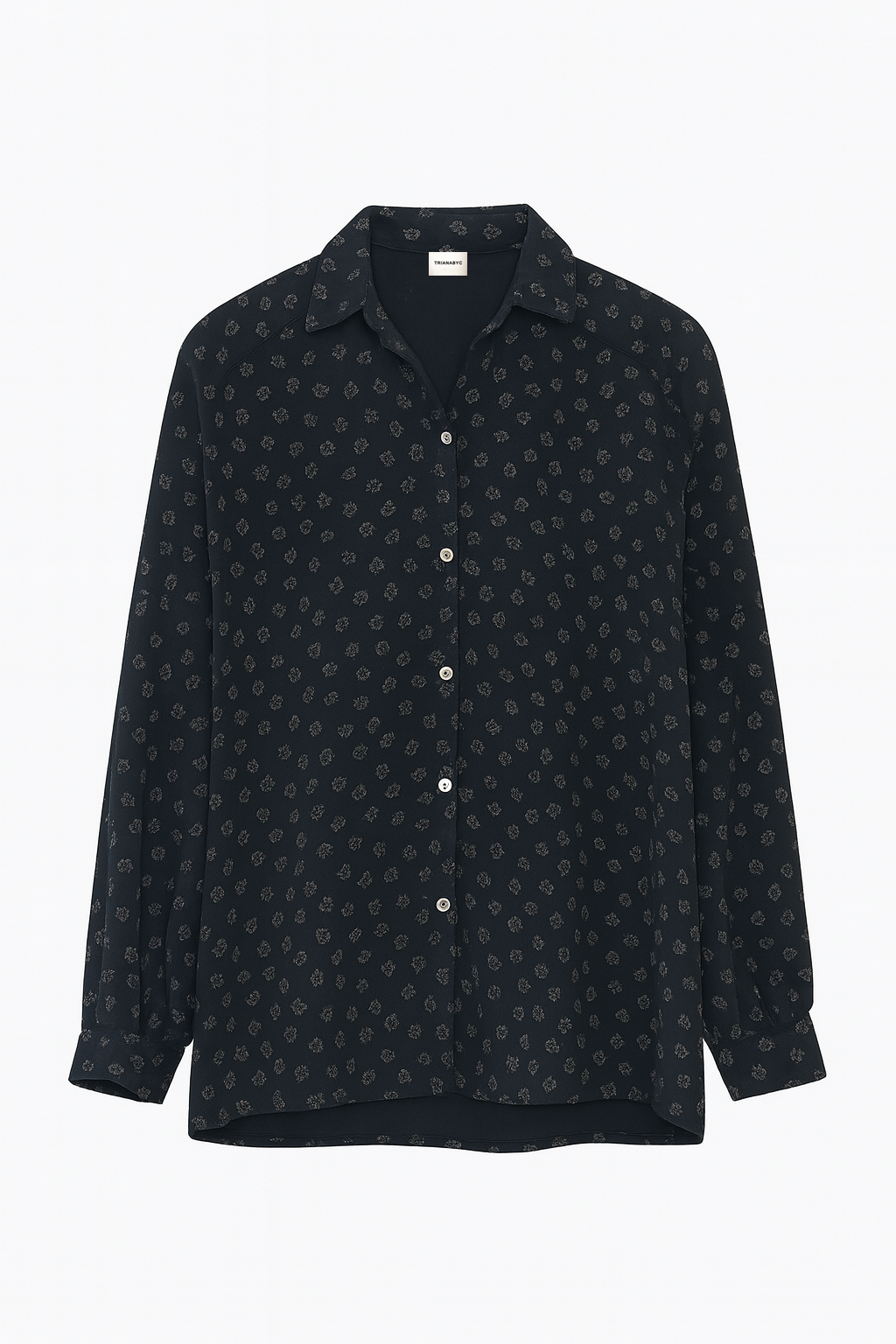Blusa algodón orgánico STAR NEGRA FLOR