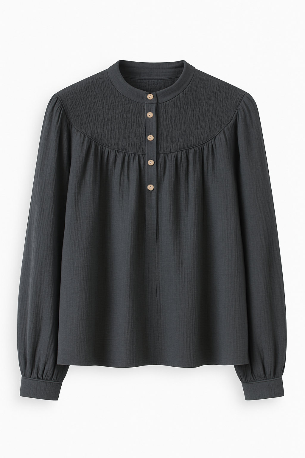 Blusa CENIA algodón organico GRIS