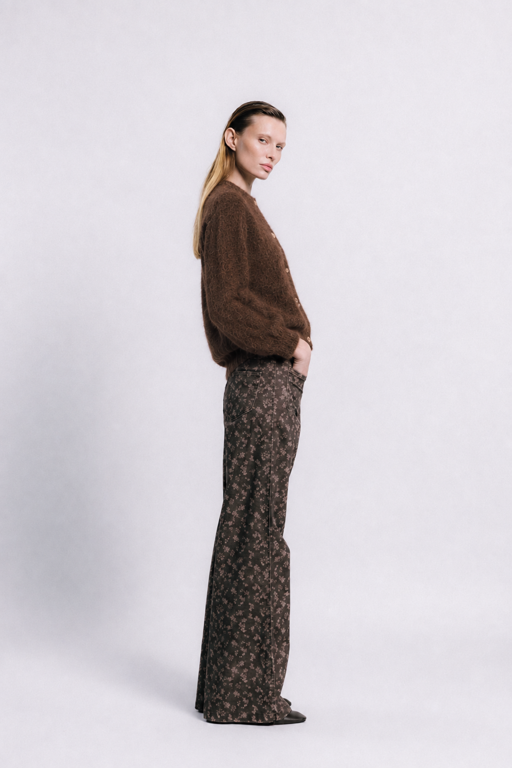 Chaqueta manteca chocolate
