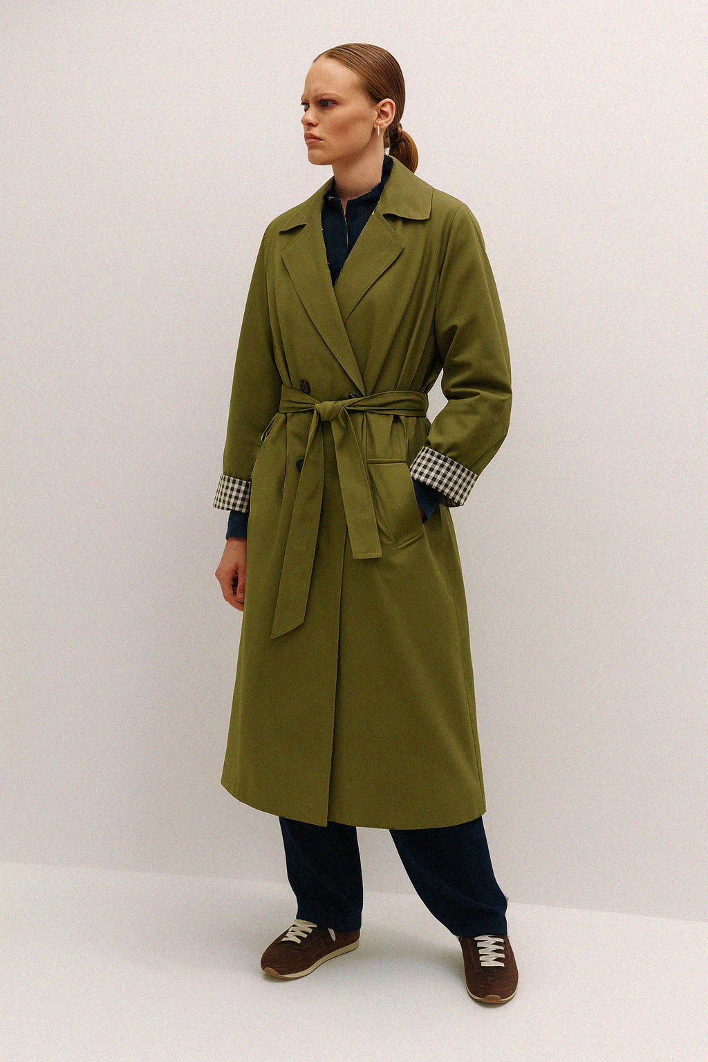 GABARDINA VERDE KAKI "COP"