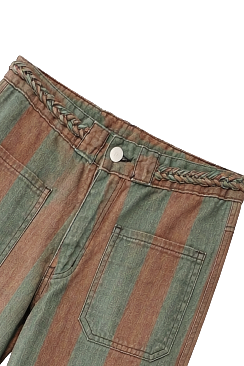 PANTALÓN VIENA RAYA TIERRA Y VERDE