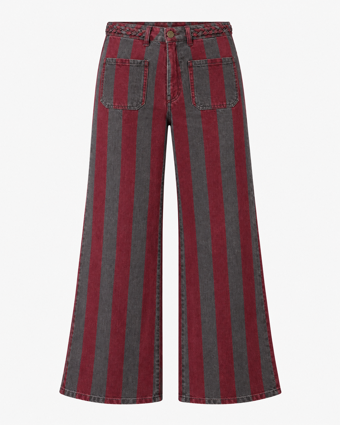 PANTALÓN viena RAYA BURDEOS Y VERDE