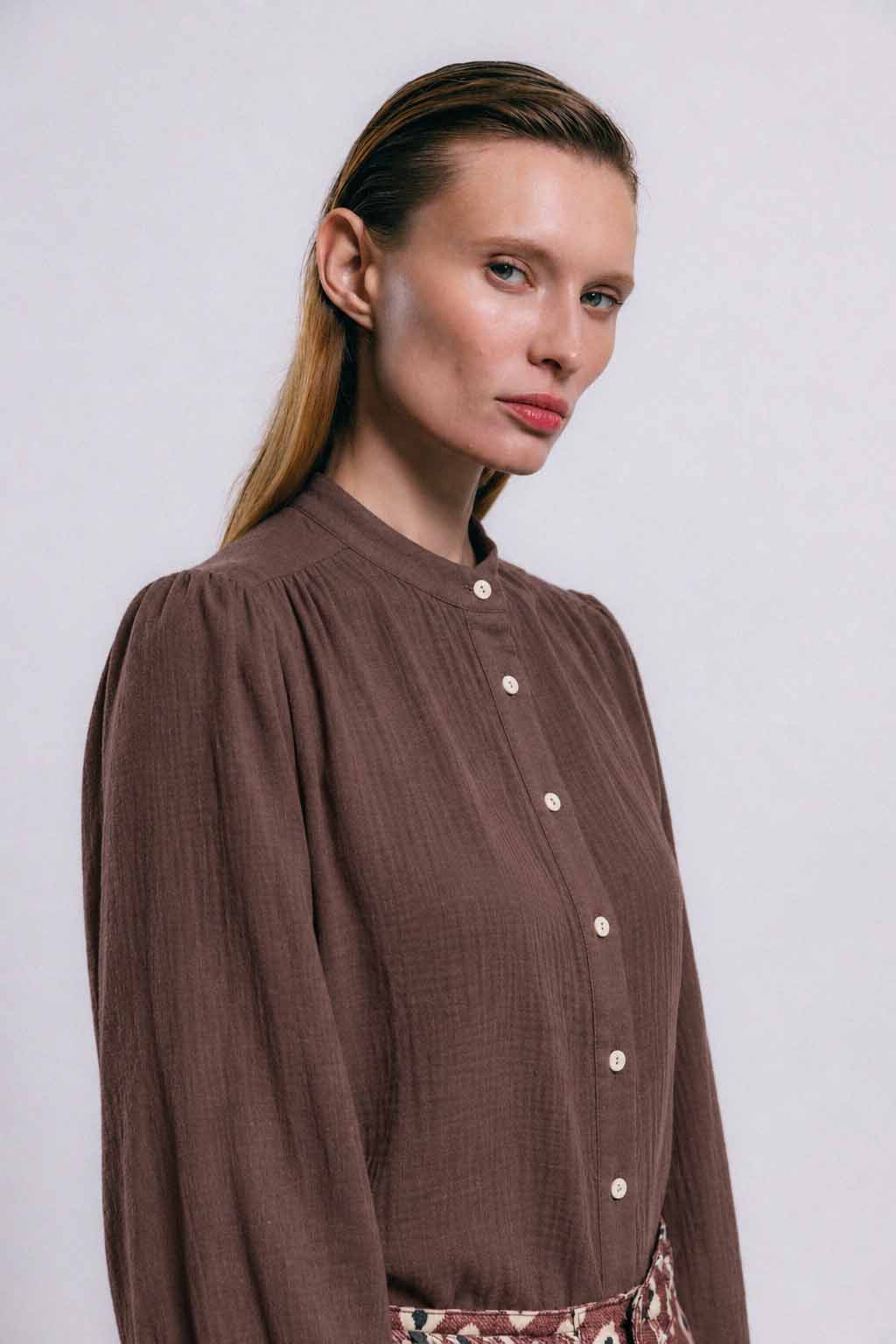 Blusa melbourne chocolate