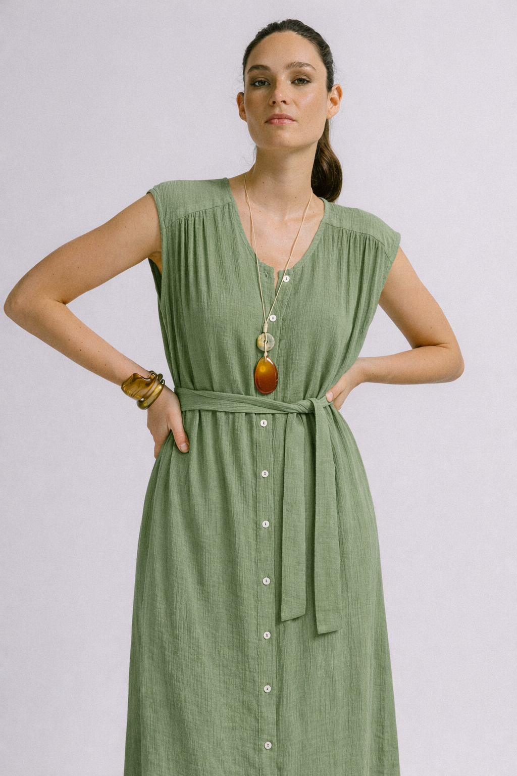 Vestido olimpia verde