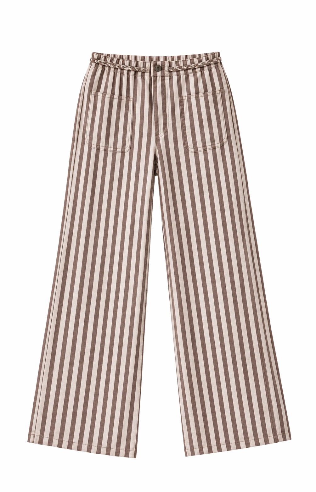 PANTALÓN VIENA RAYA TIERRA Y ARENA