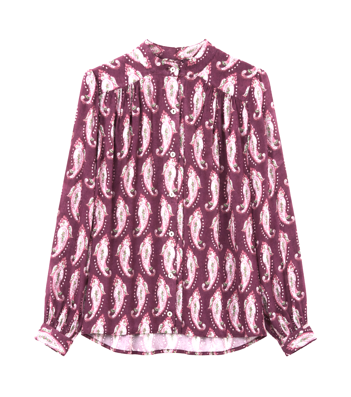 Blusa sidney pasley burdeos
