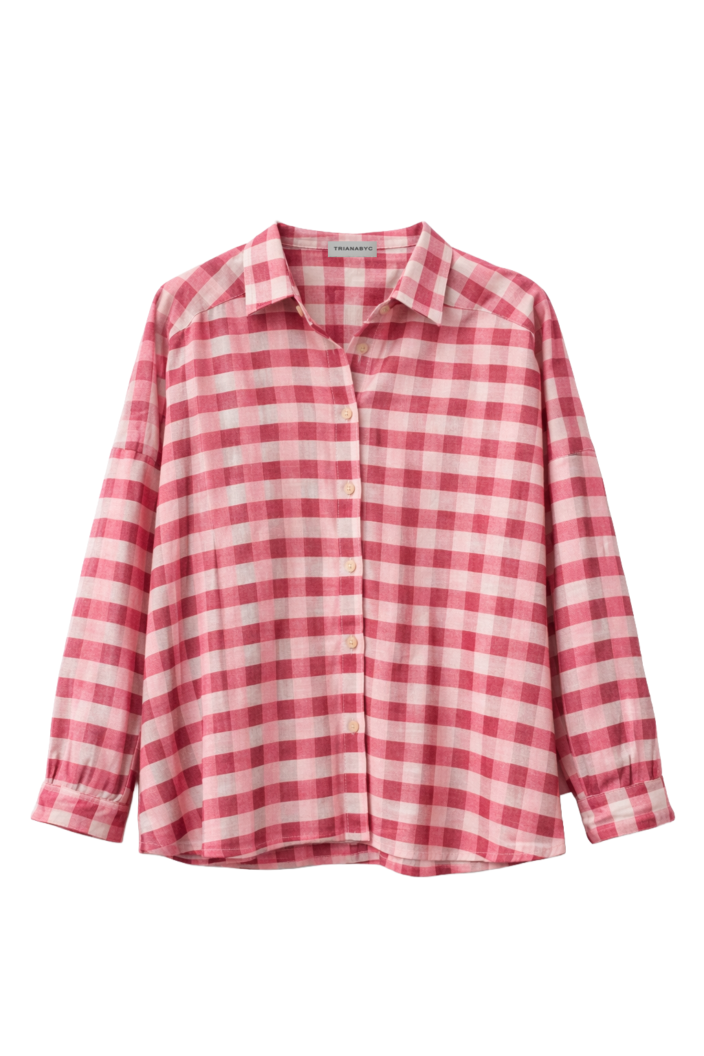 Blusa STAR CUADROS TIERRA/ROSA