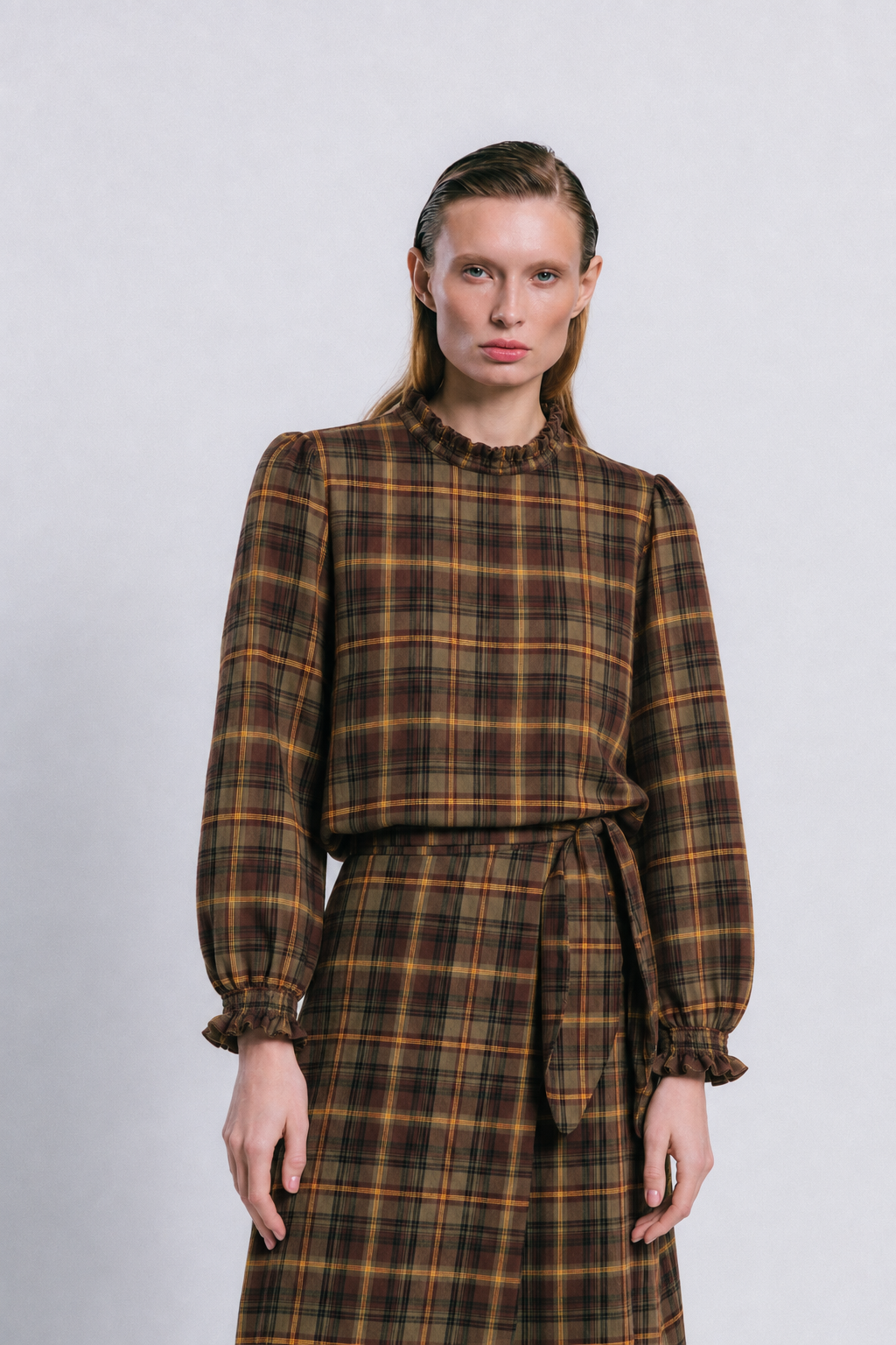 Blusa pori CUADROS