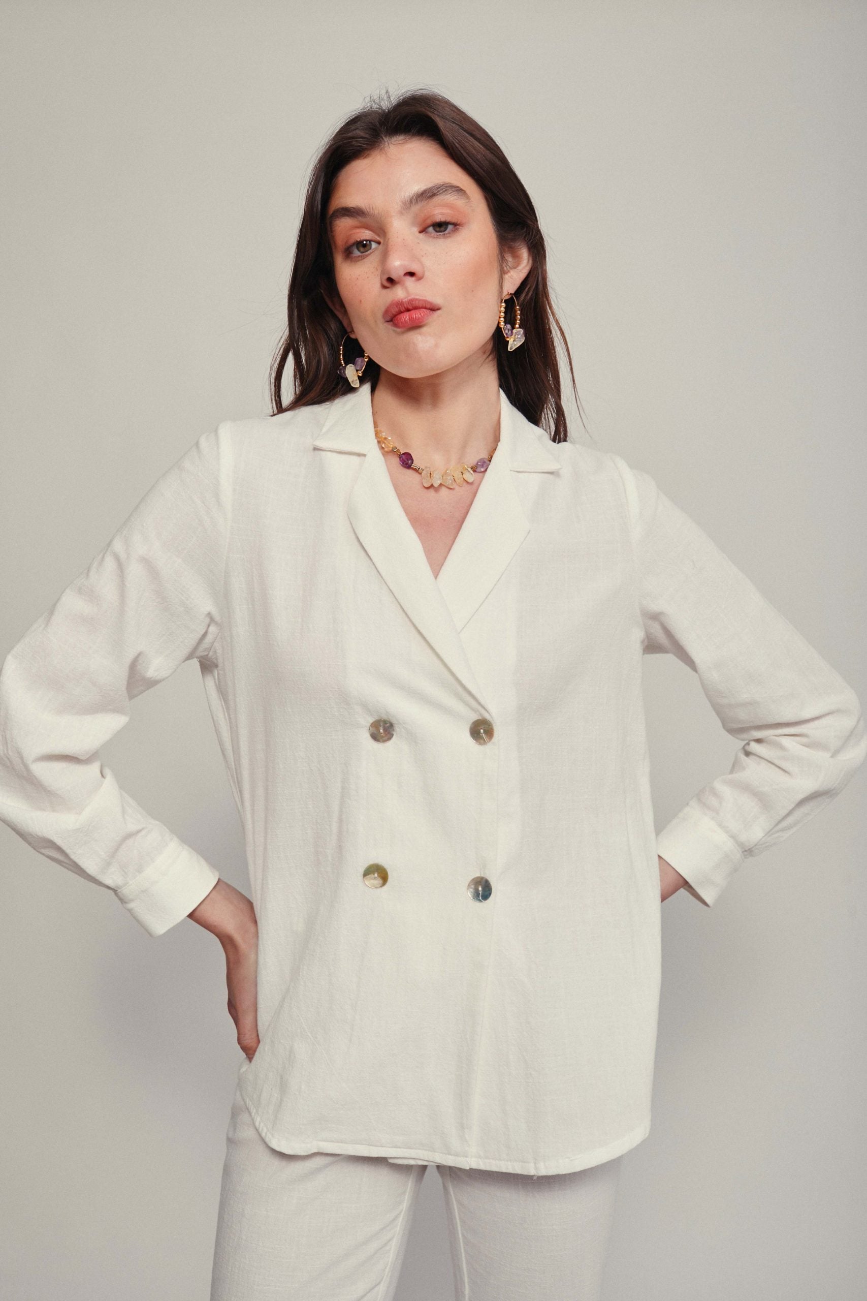 Blouse/jacket CALABRIA white