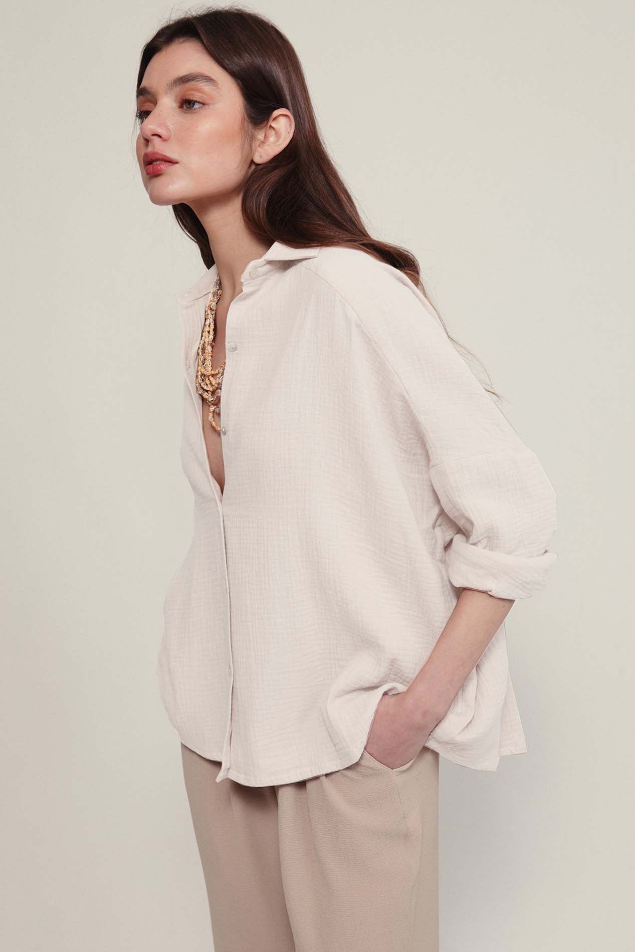blouse STAR blanche
