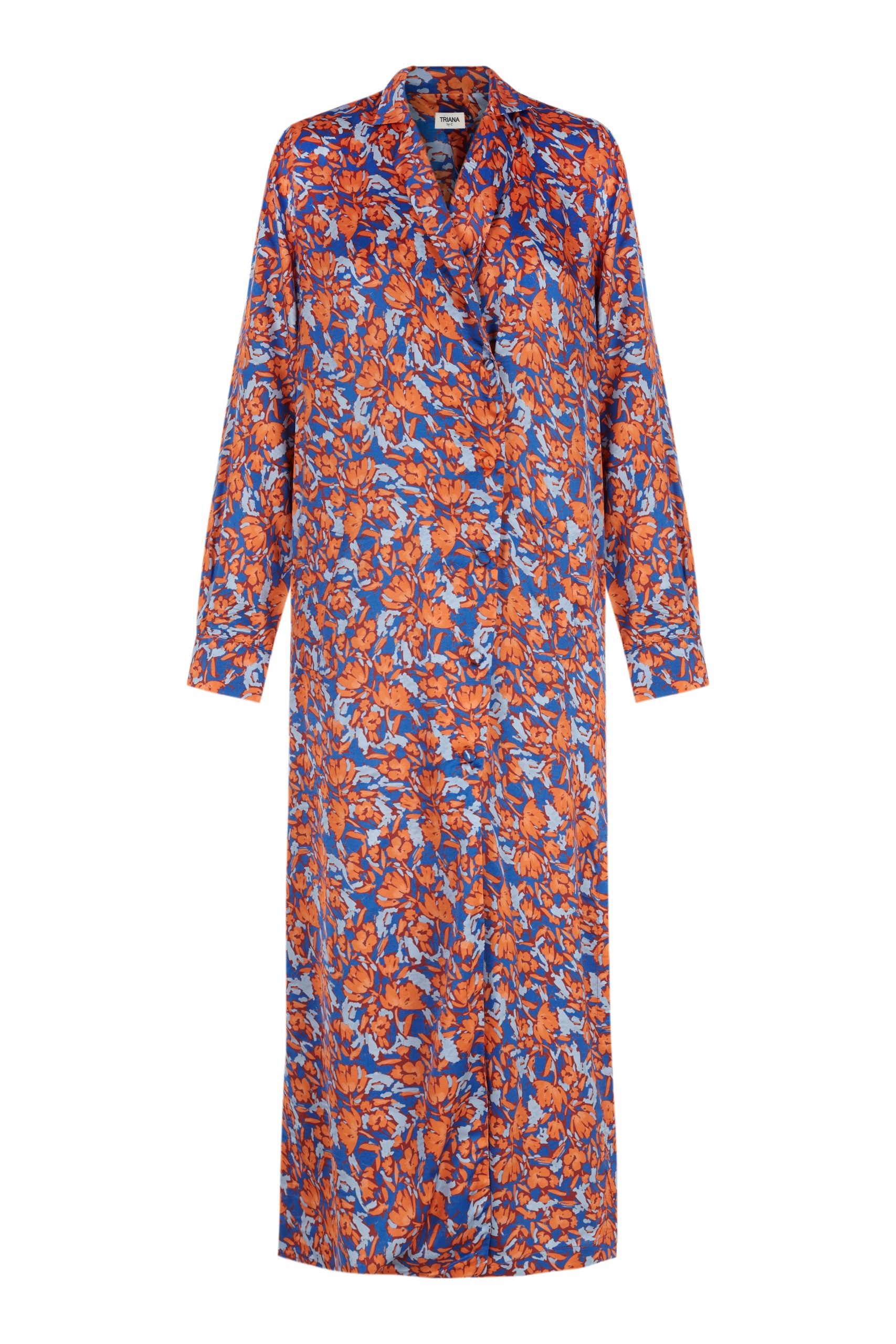 Coat-dress ACACIA print blue