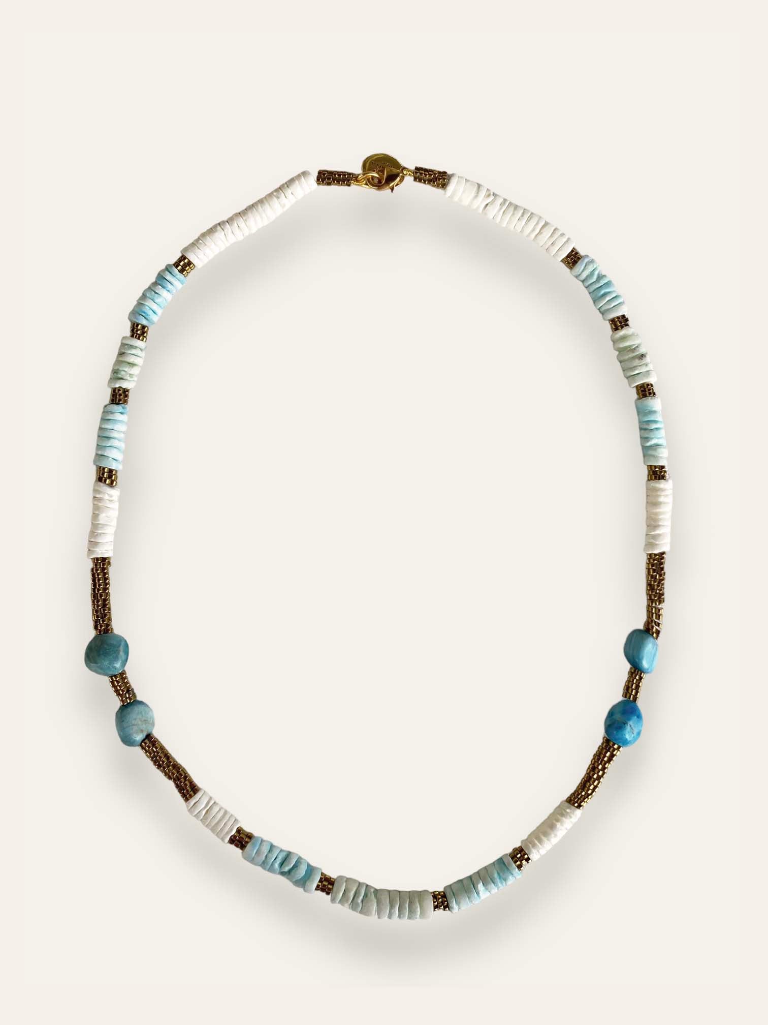 blue FAULT necklace