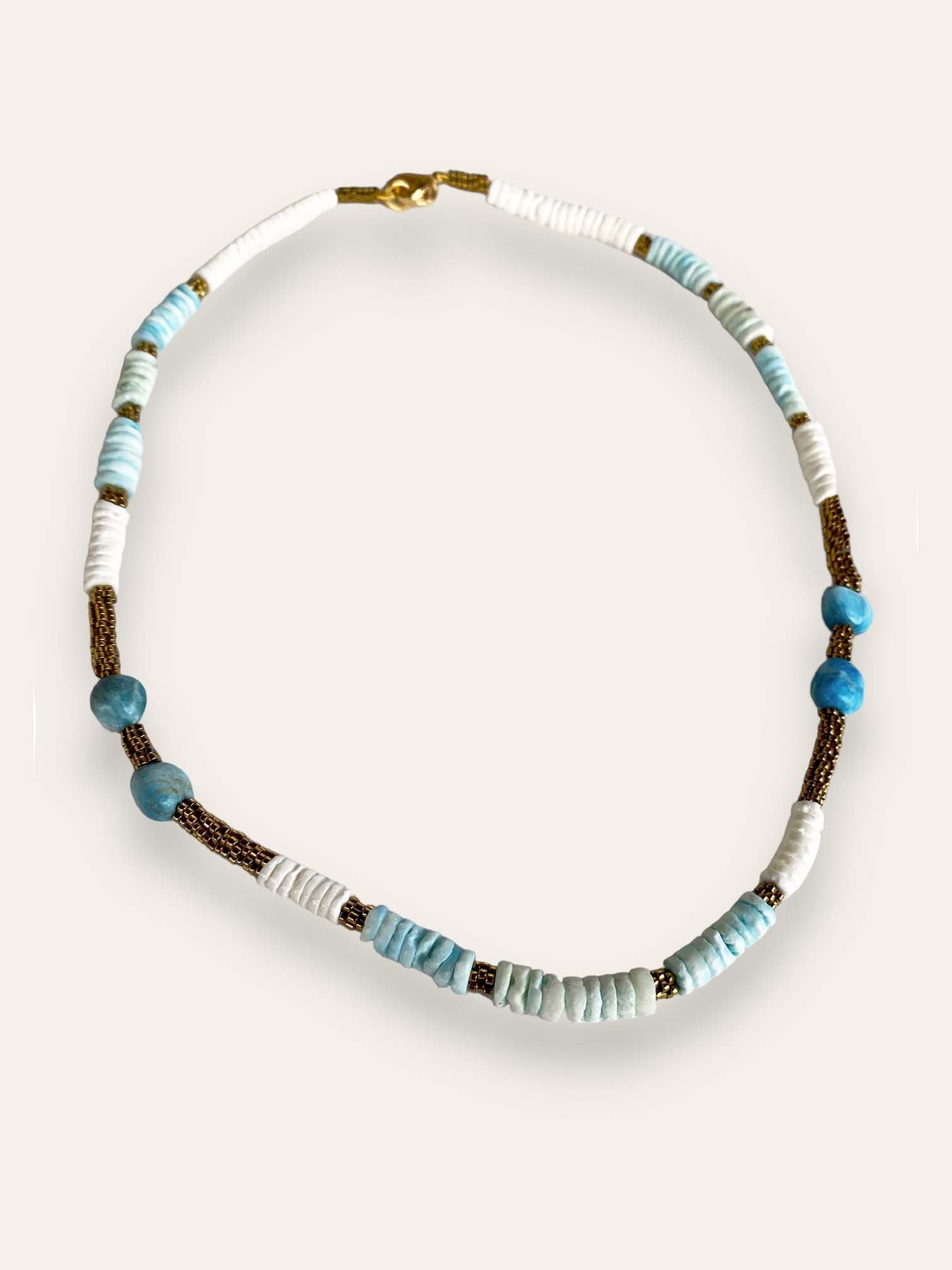 blue FAULT necklace