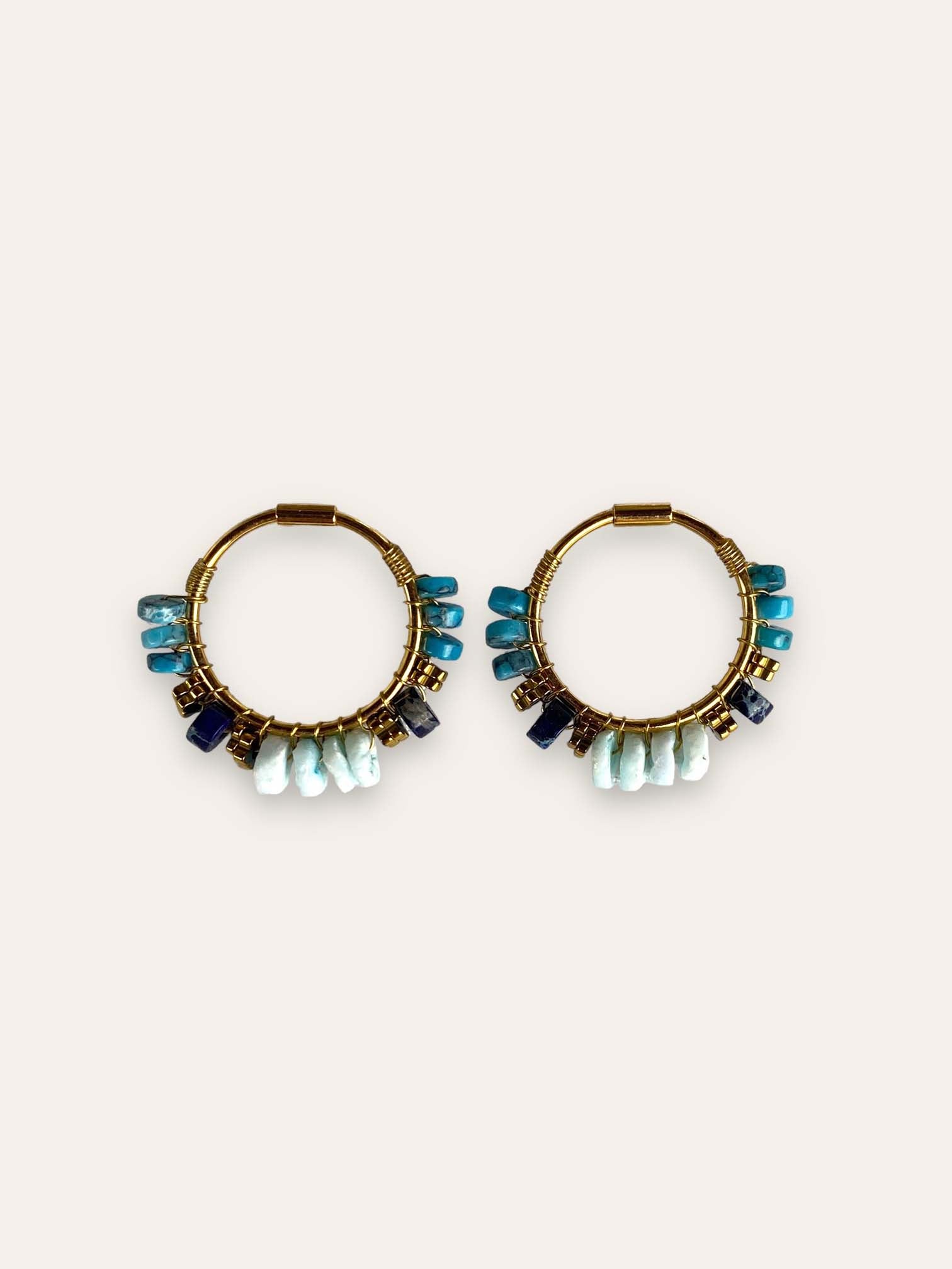 blue CASTELO earrings