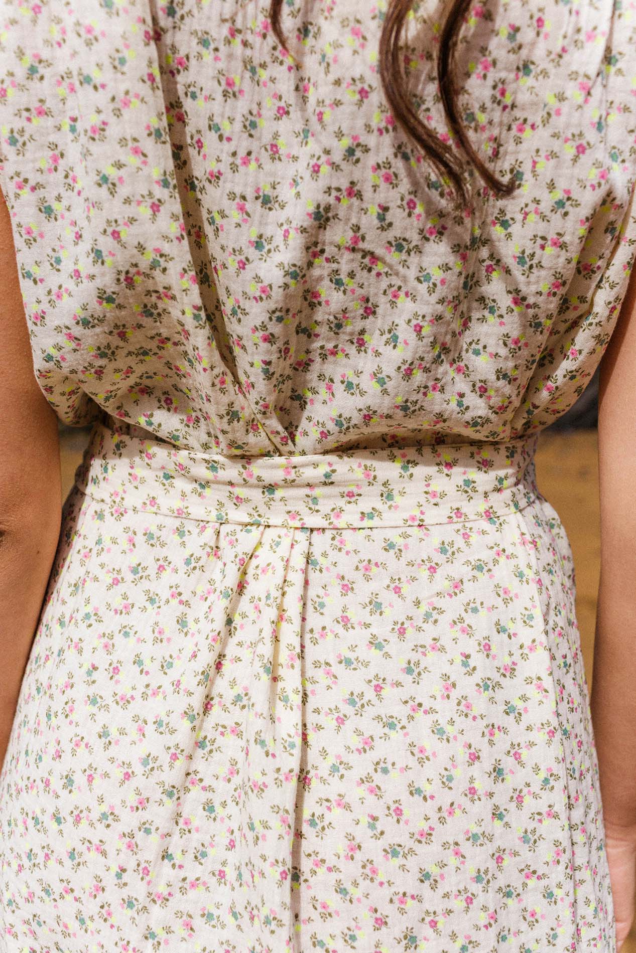 OLIMPIA organic miniflower dress