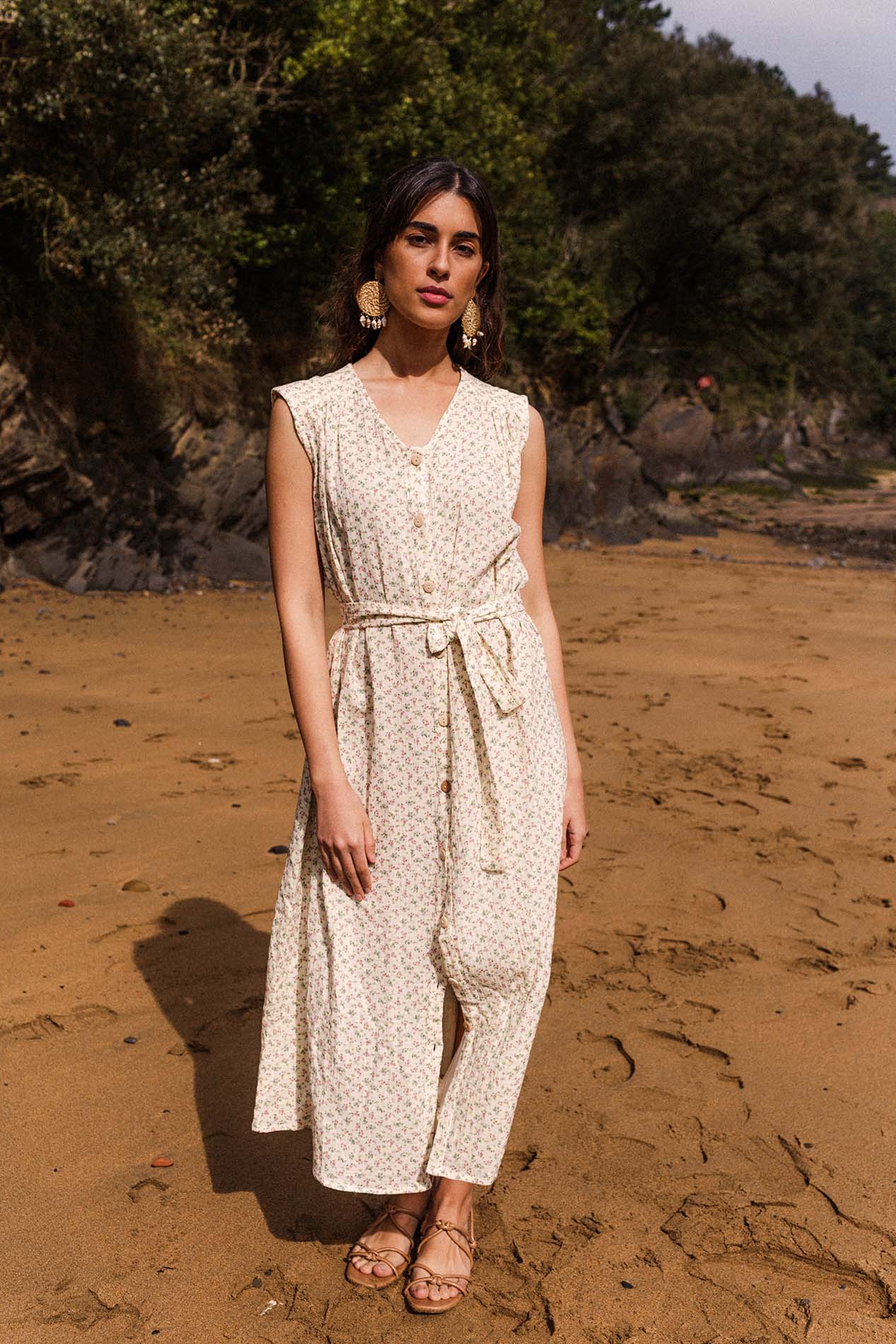 OLIMPIA organic miniflower dress