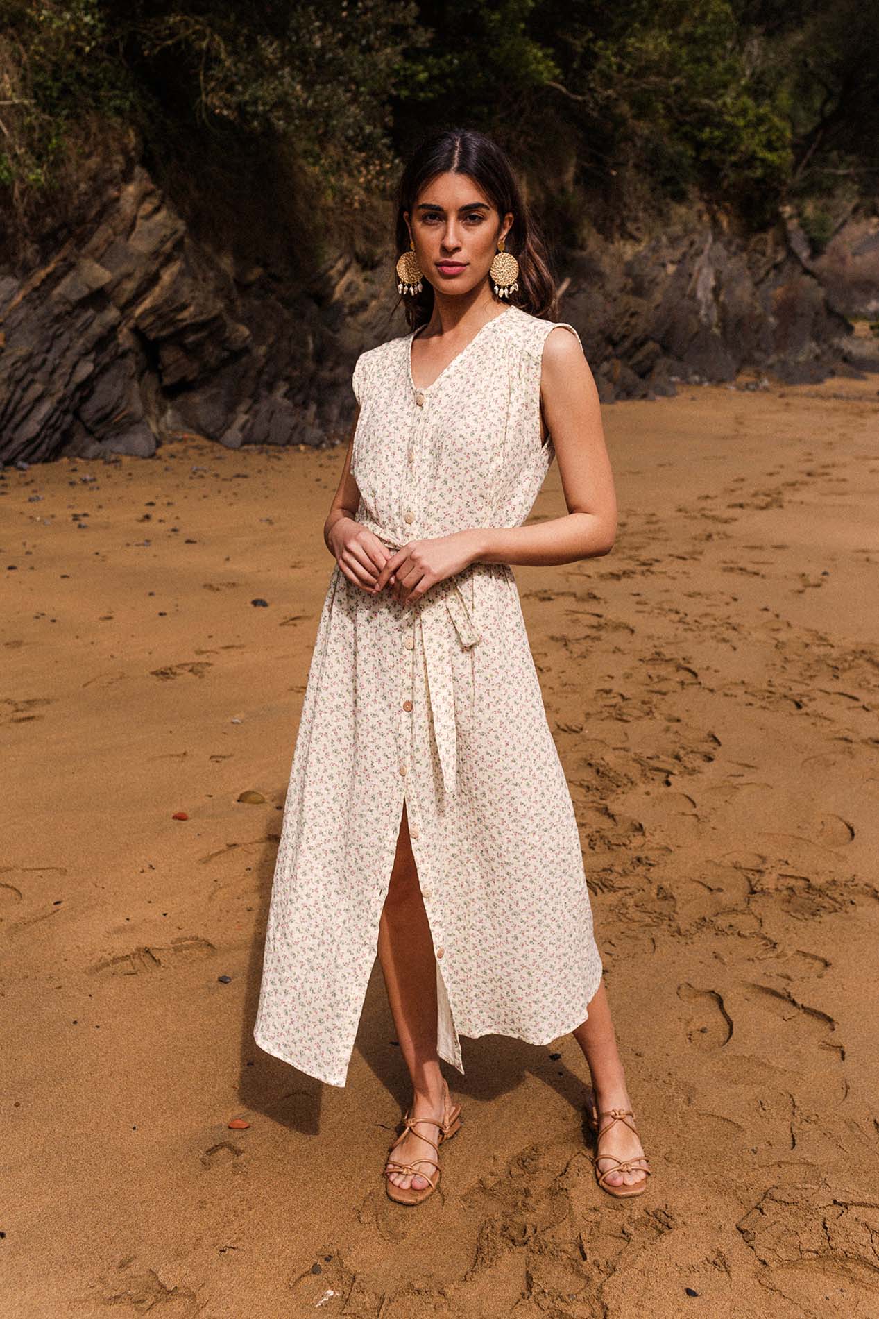 OLIMPIA organic miniflower dress